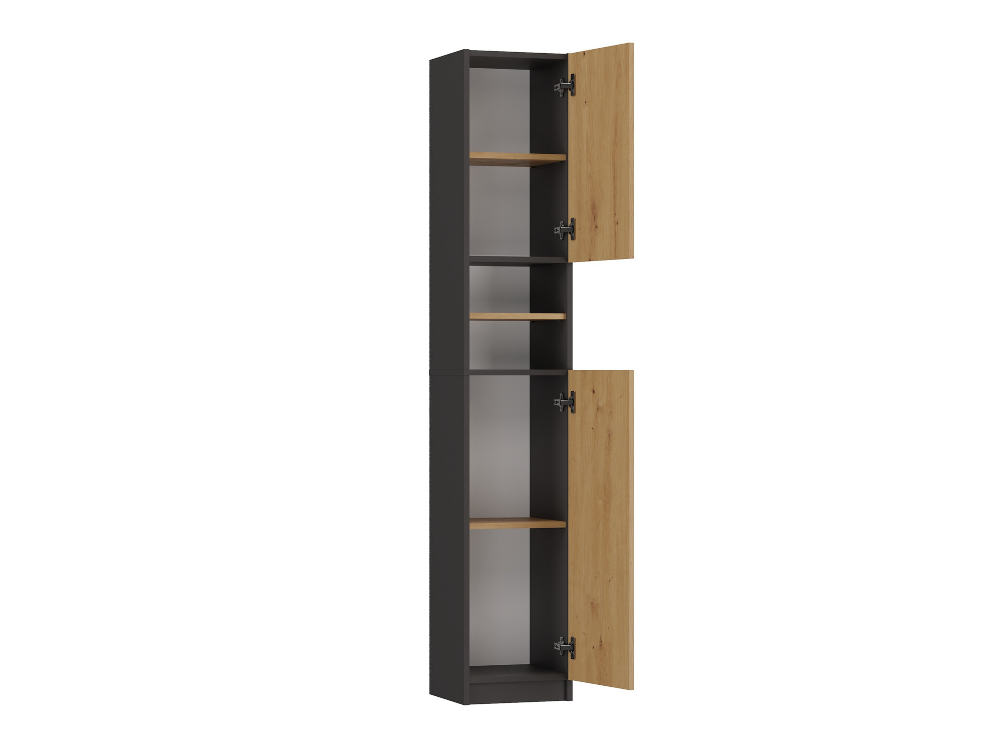 Samostojeći kupatilski ormarić Mandeville 152 (Antracit + Artisan hrast)