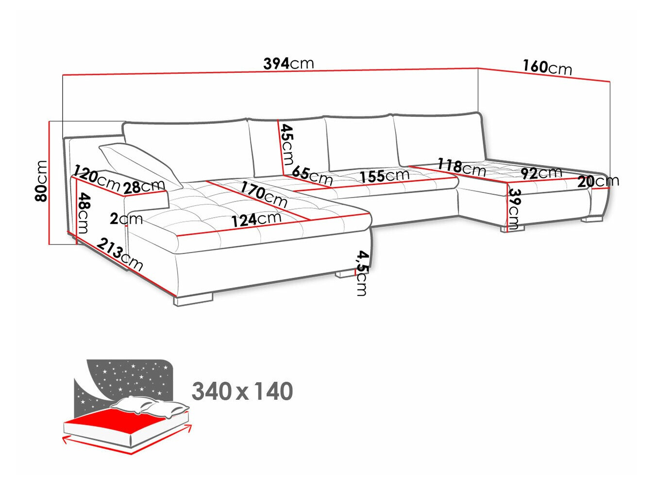 Ugaona sofa Comfivo 106 (Magic Velvet 2217 + Magic Velvet 2219)