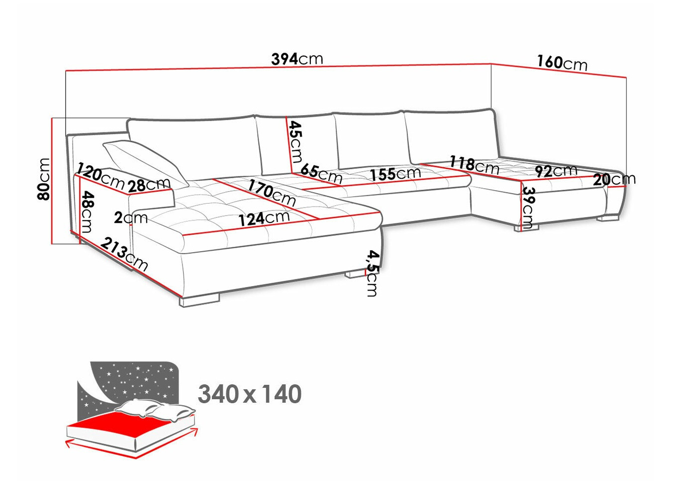 Ugaona sofa Comfivo 106 (Soft 011 + Lawa 06)