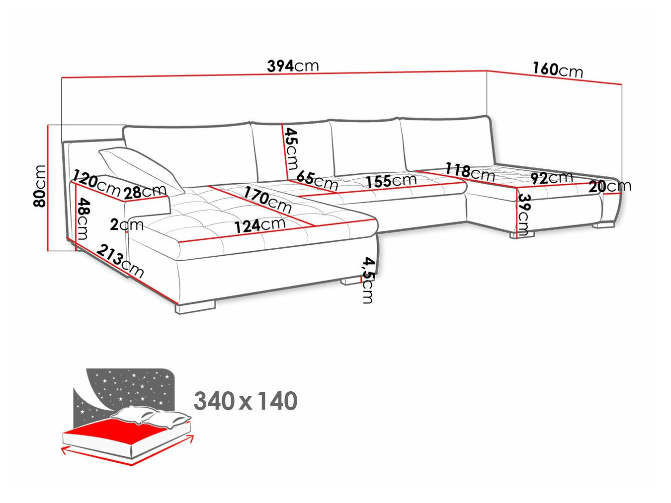 Ugaona sofa Comfivo 106 (Uttario Velvet 2955 + Evo 25)