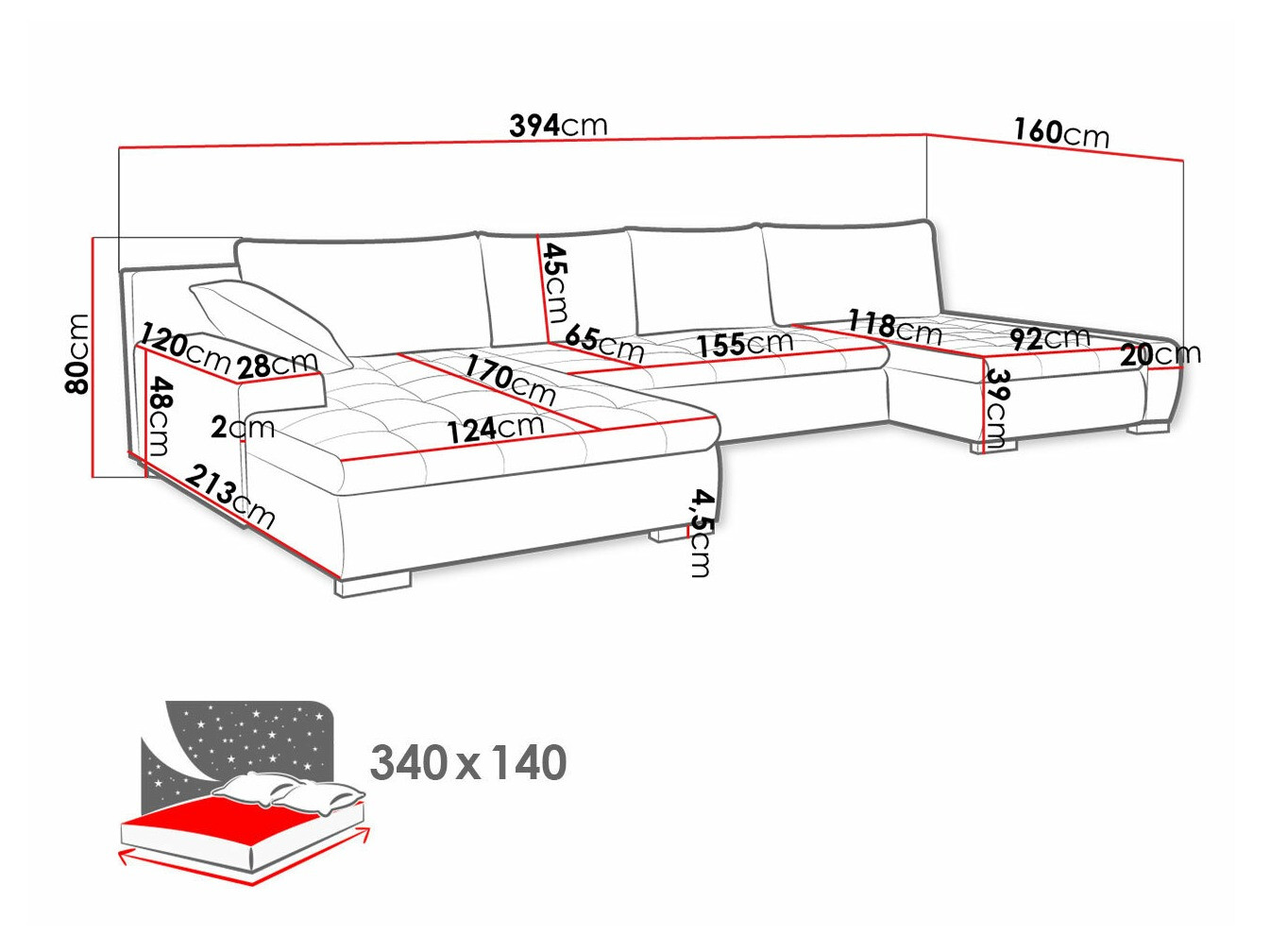 Ugaona sofa Comfivo 106 (Uttario Velvet 2971 + Uttario Velvet 2959)