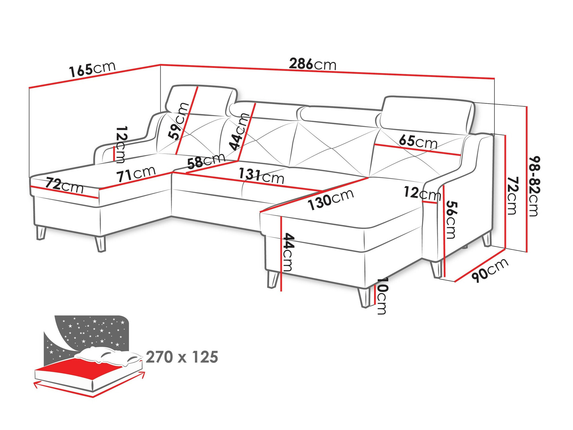 Ugaona sofa Temple 129 (Kronos 05)