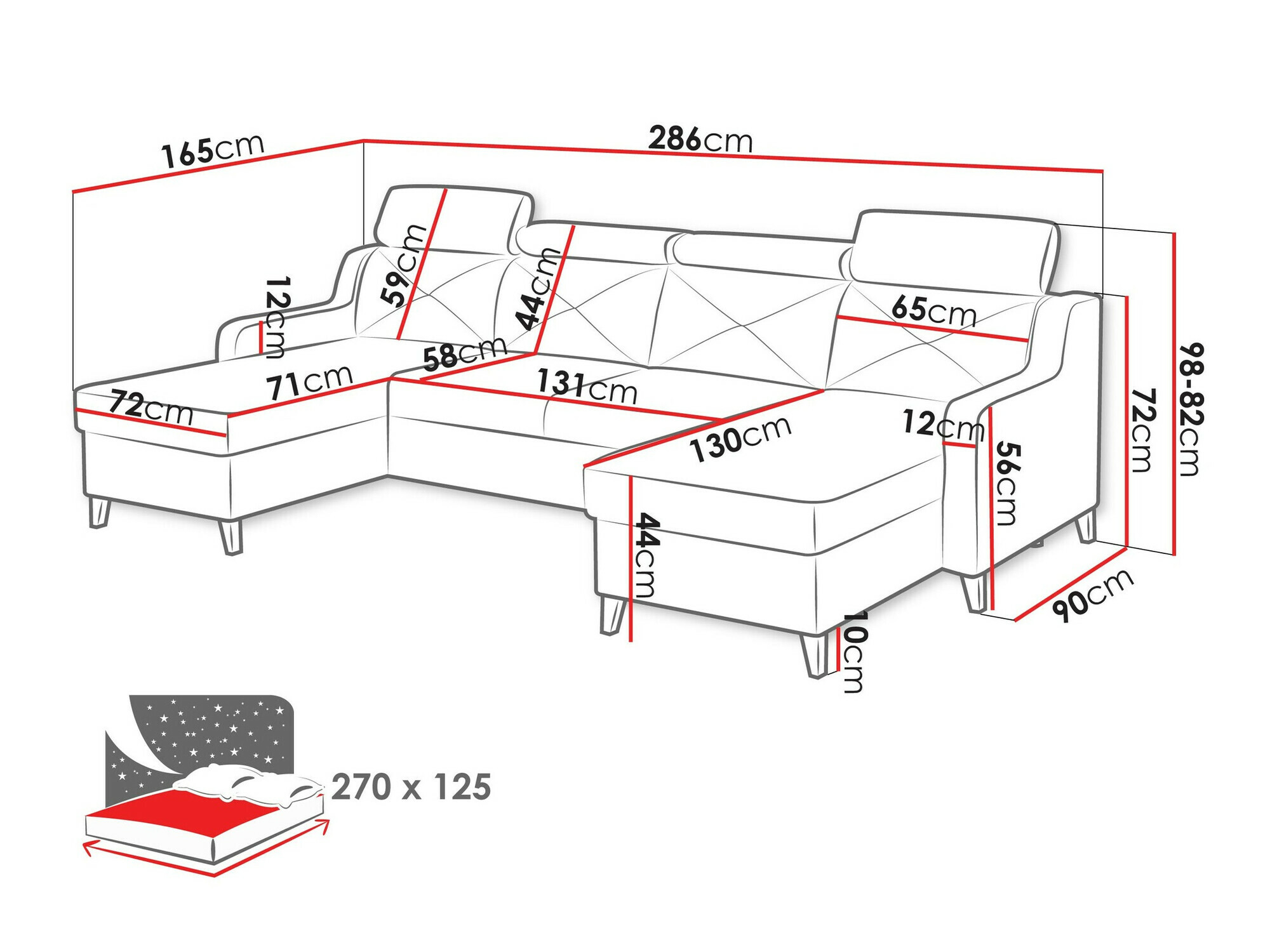 Ugaona sofa Temple 129 (Kronos 19)