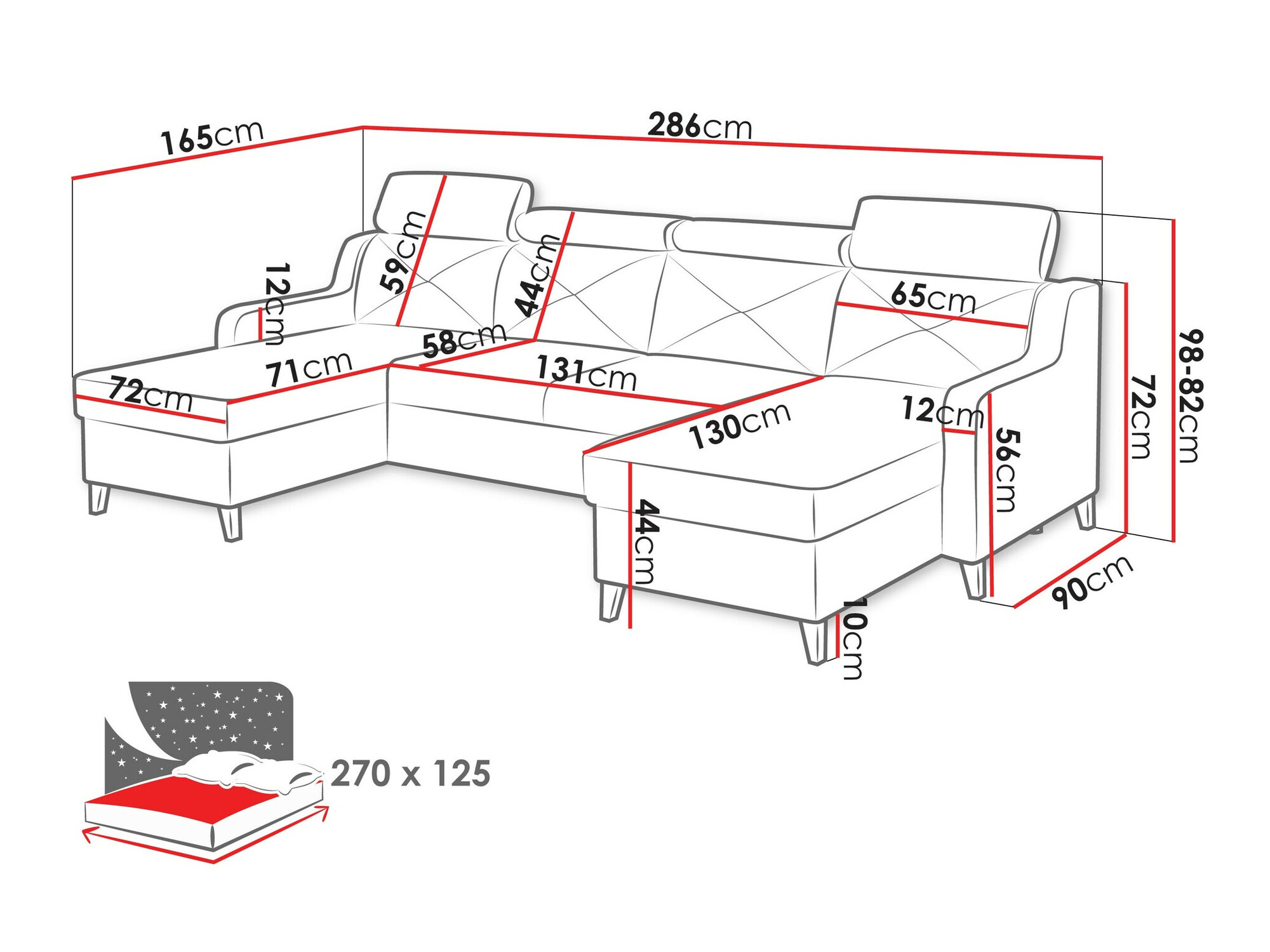 Ugaona sofa Temple 129 (Paros 05)