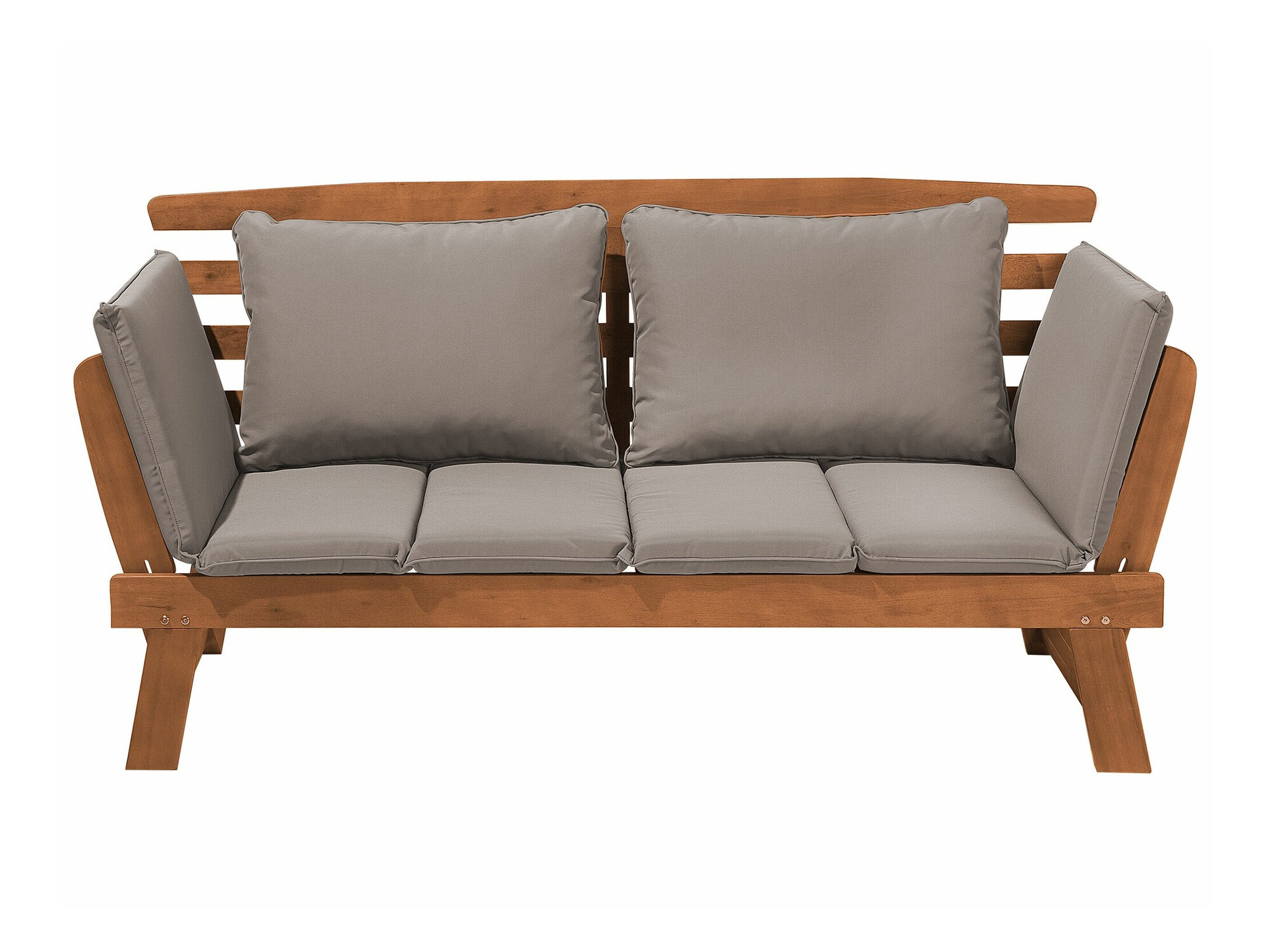 Baštenska sofa Berwyn 1979 (Sivo + Svetlo drvo)