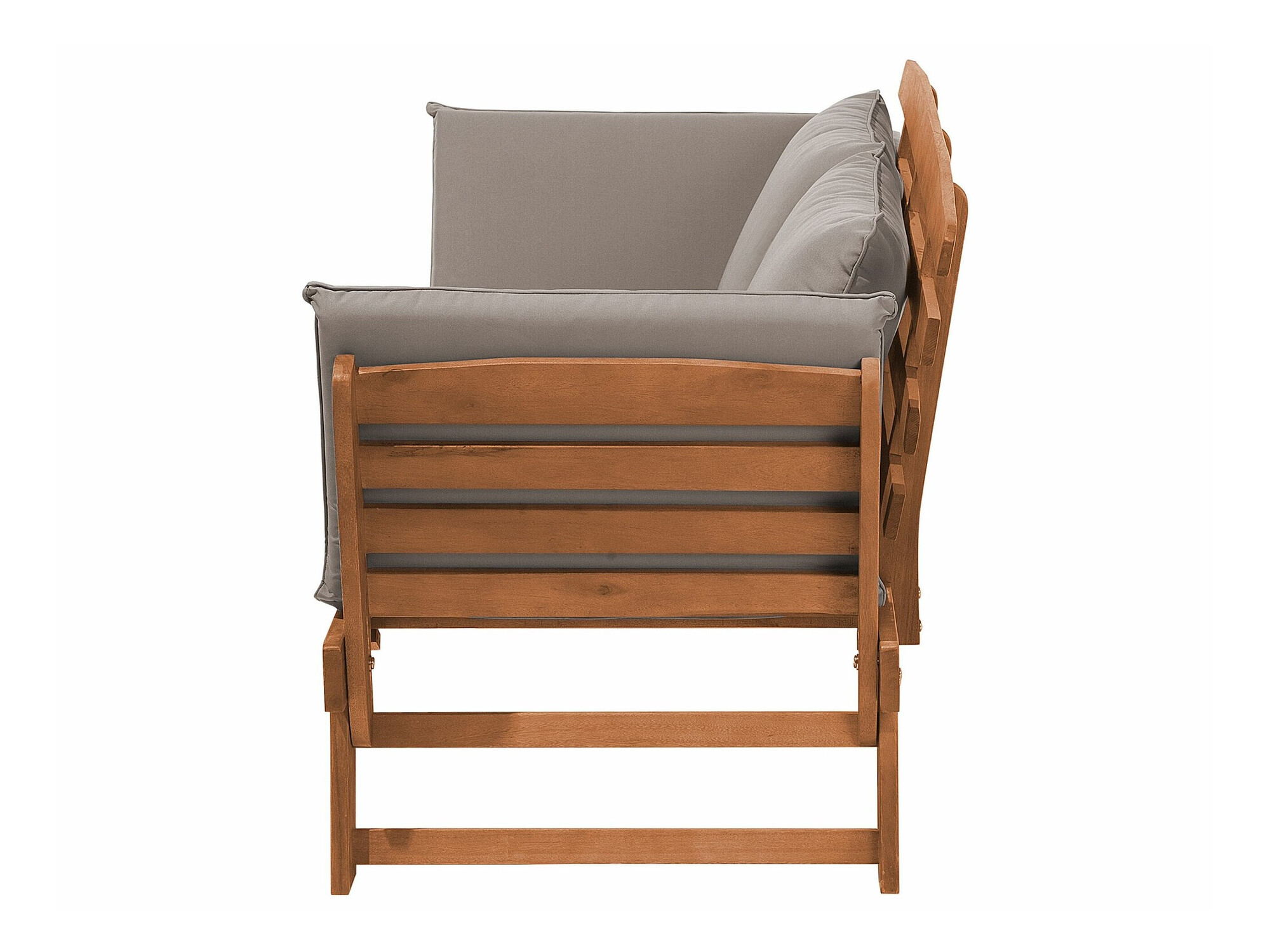 Baštenska sofa Berwyn 1979 (Sivo + Svetlo drvo)