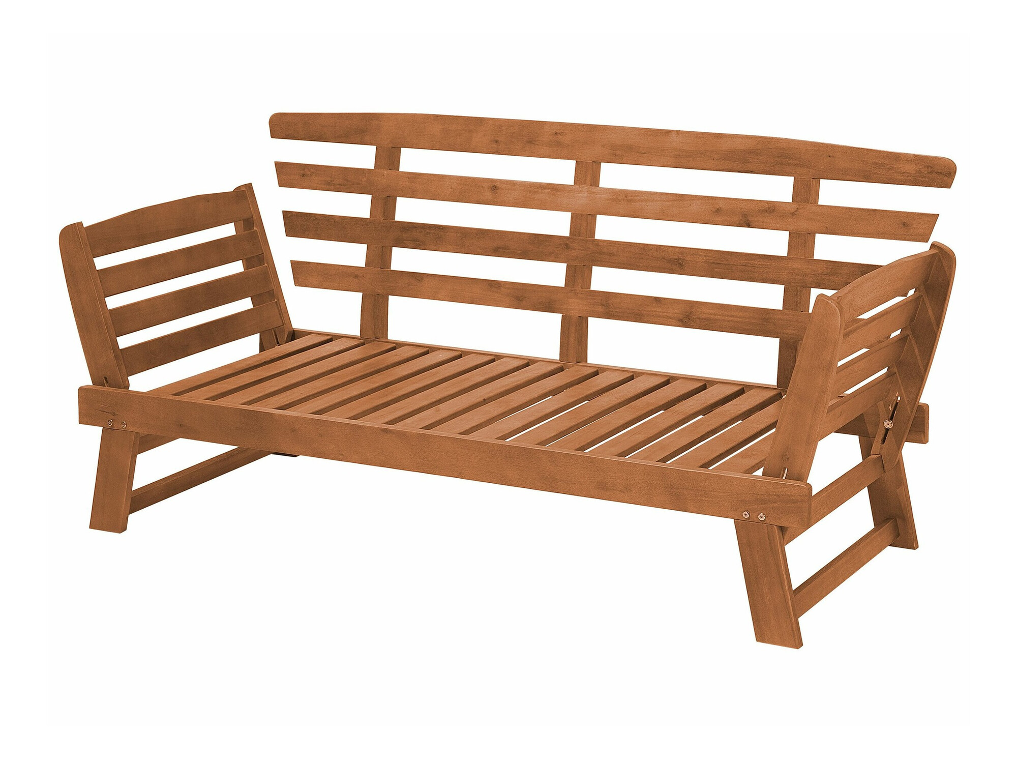 Baštenska sofa Berwyn 1979 (Sivo + Svetlo drvo)