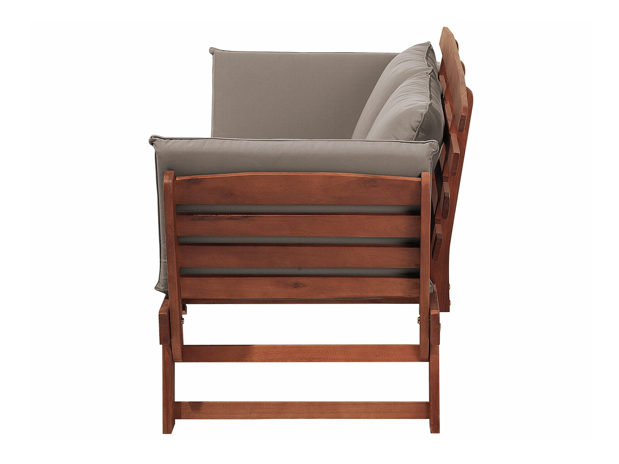Baštenska sofa Berwyn 1979 (Sivo + Tamno drvo)