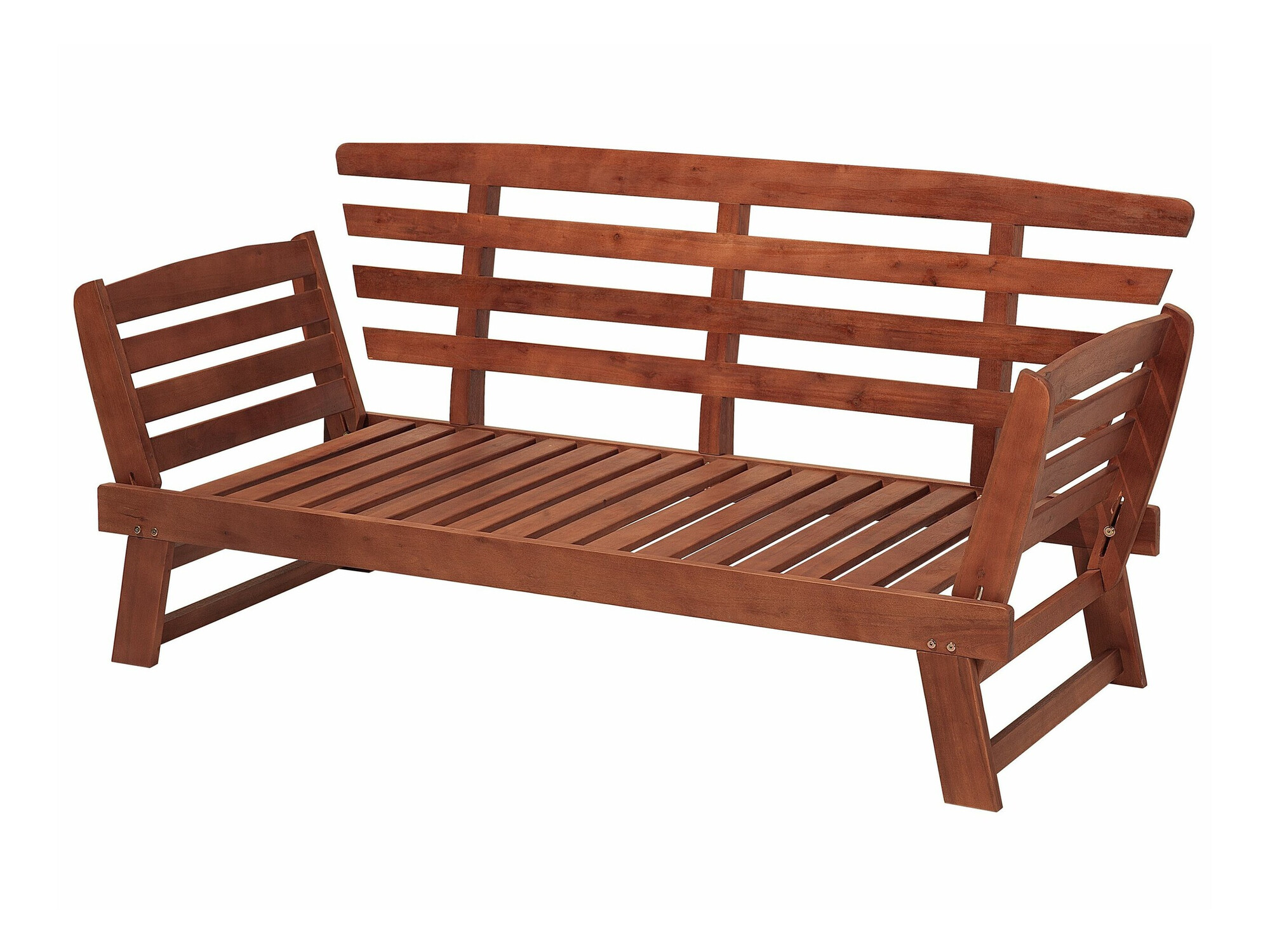 Baštenska sofa Berwyn 1979 (Sivo + Tamno drvo)