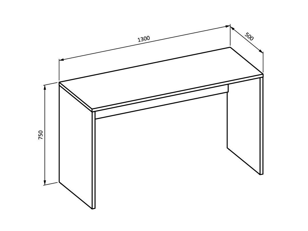 Kancelarijski sto Austin 347 (Svetli javor + Crno)