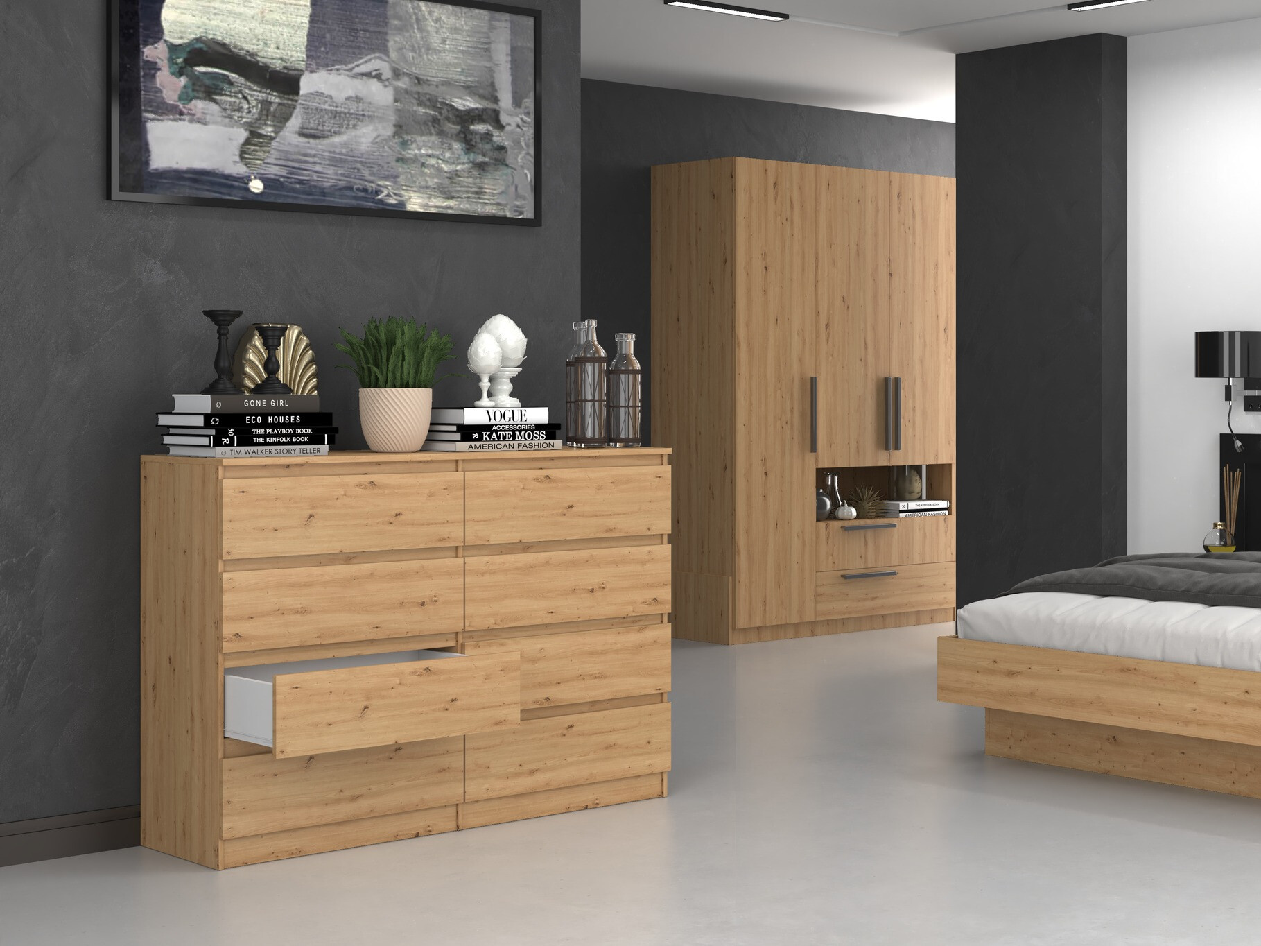 Komoda Elbvelu 100 (Zanatski hrast)