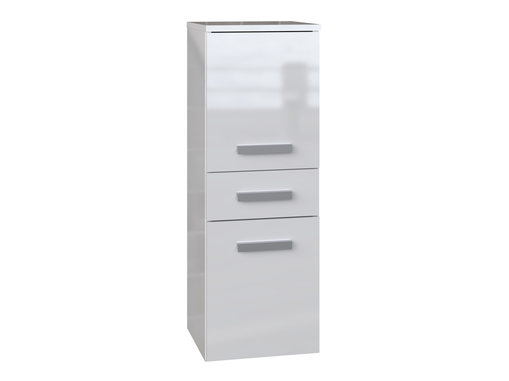 Ormarić za kupatilo Nolmaru 108 (Belo + Sjajno belo)