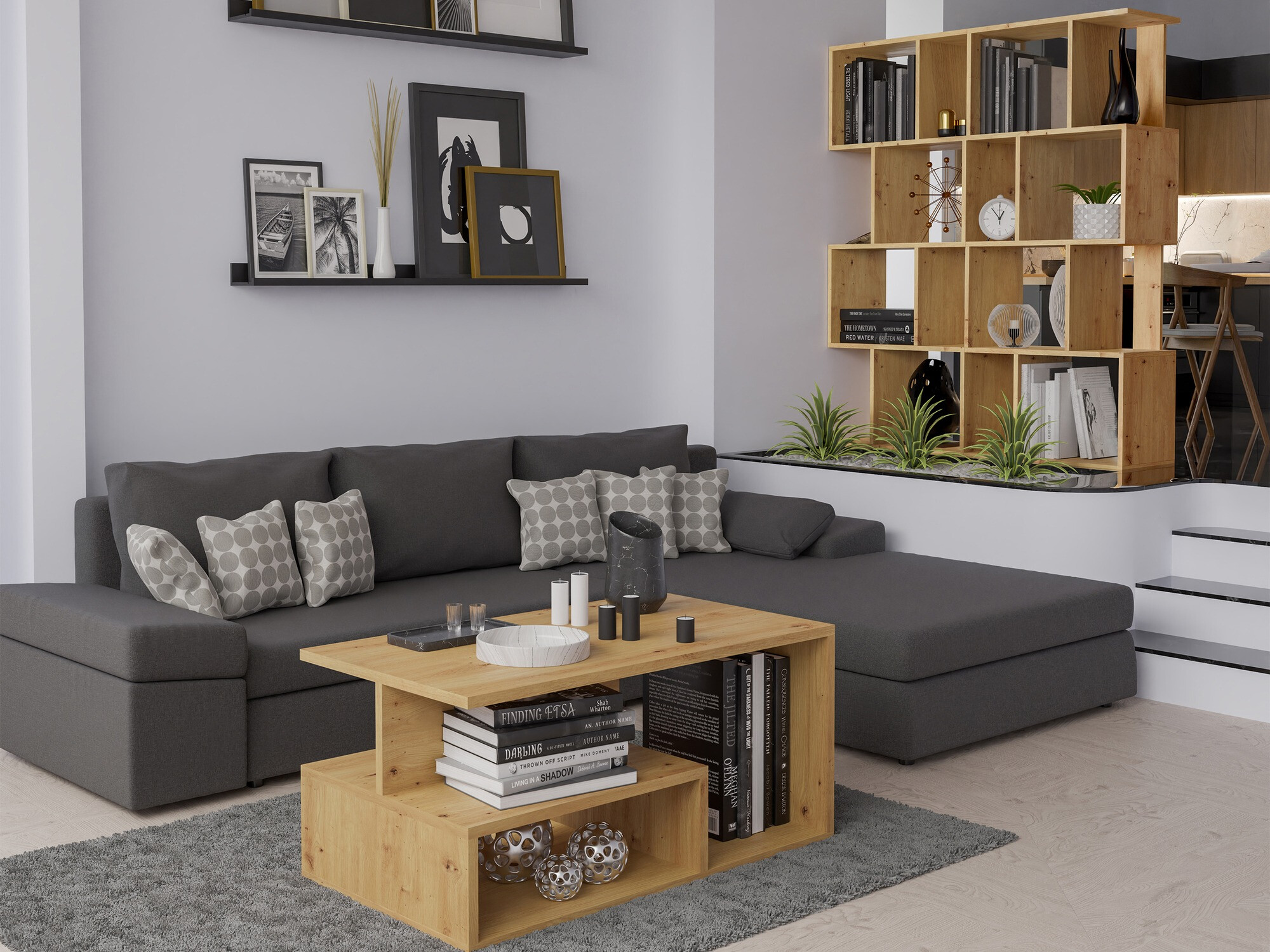 Polica Mandeville 160 (Artisan hrast)