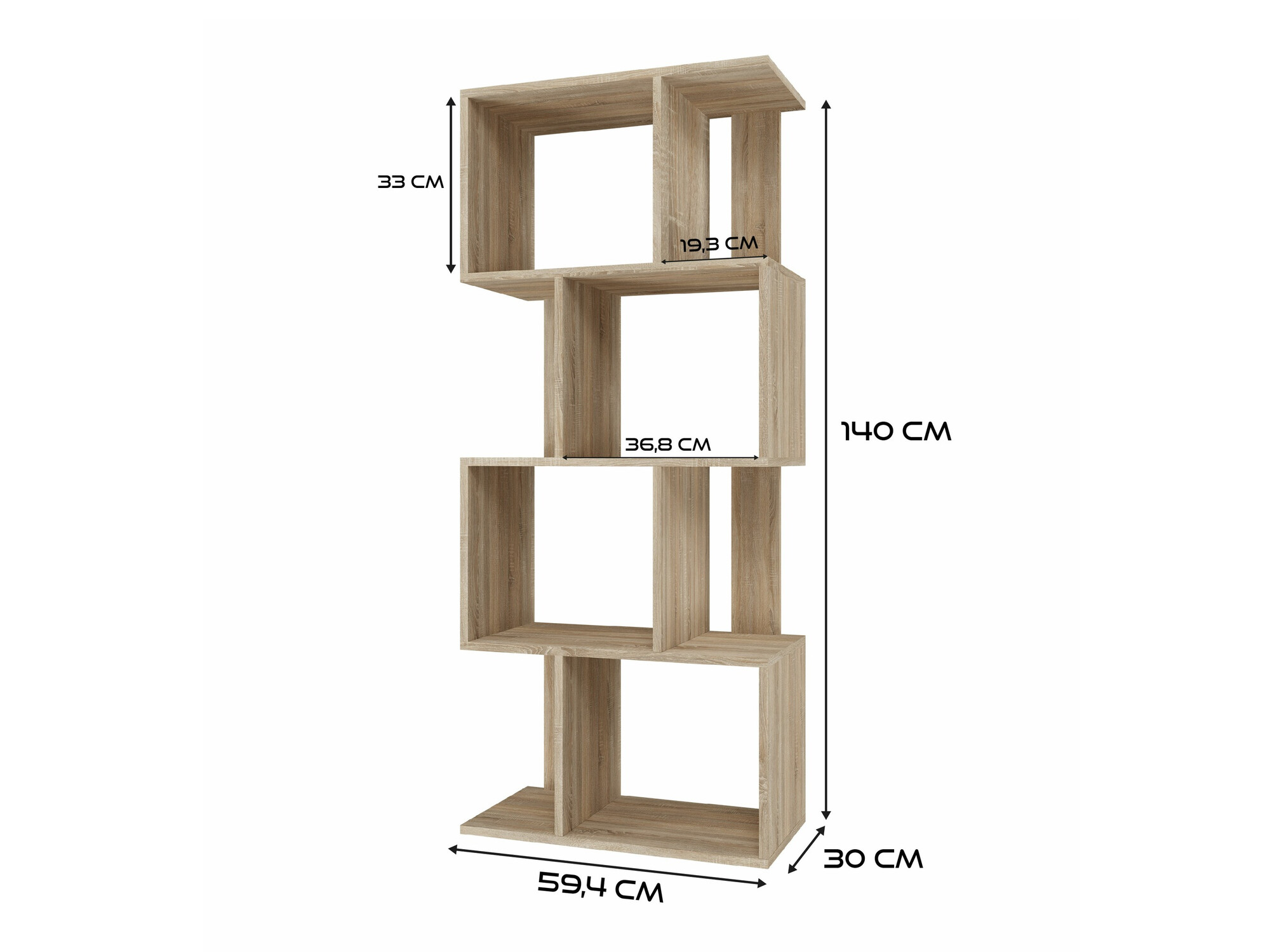 Polica Mandeville 160 (Sonoma hrast)