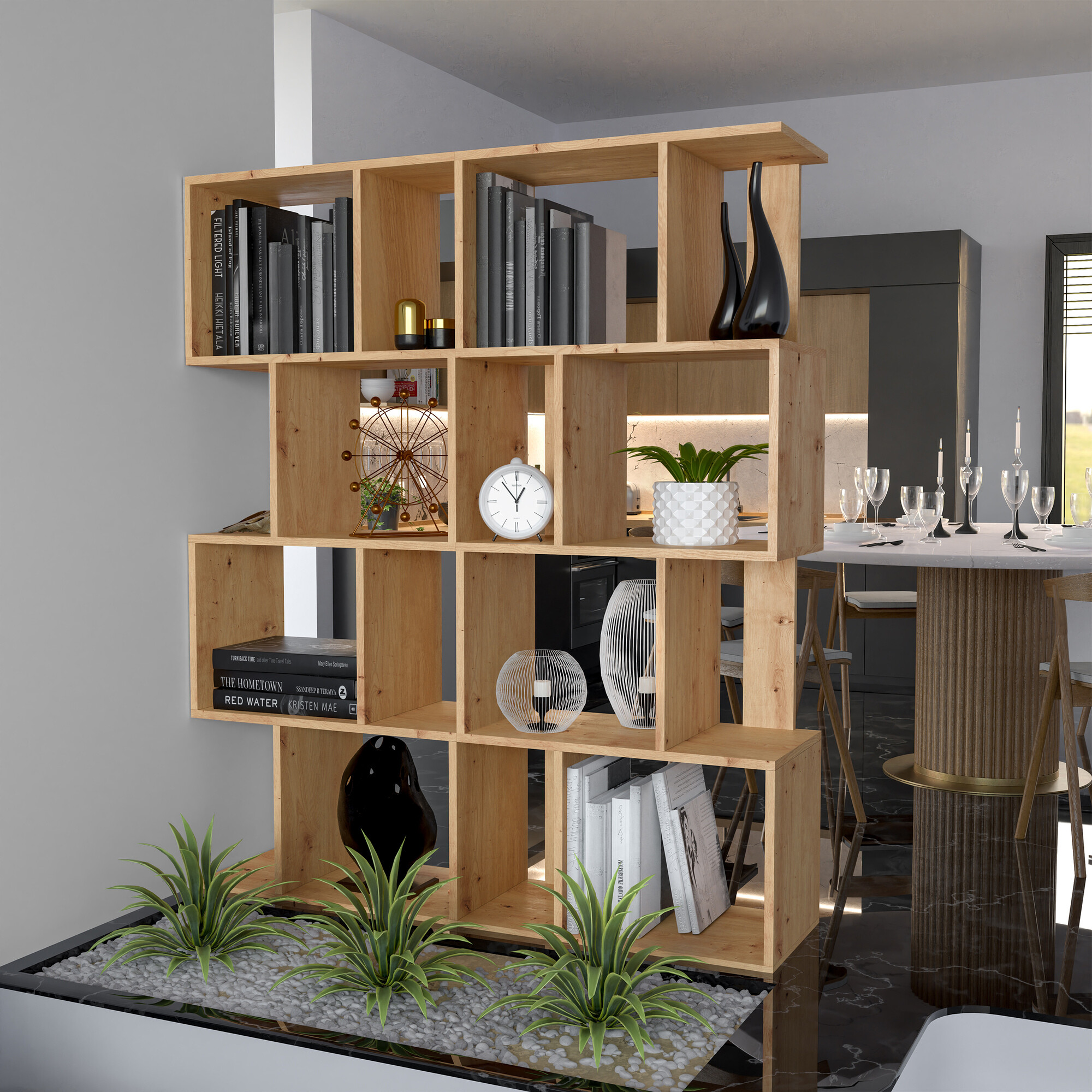 Polica Mandeville 160 (Zanatski hrast)