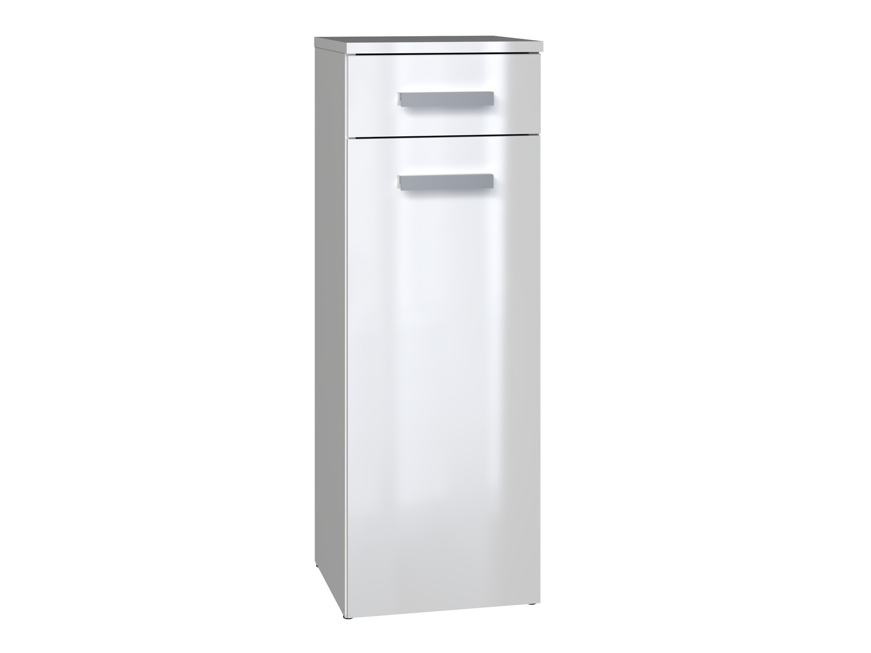 Samostojeći kupatilski ormarić Nolmaru 109 (Belo + Sjajno belo)