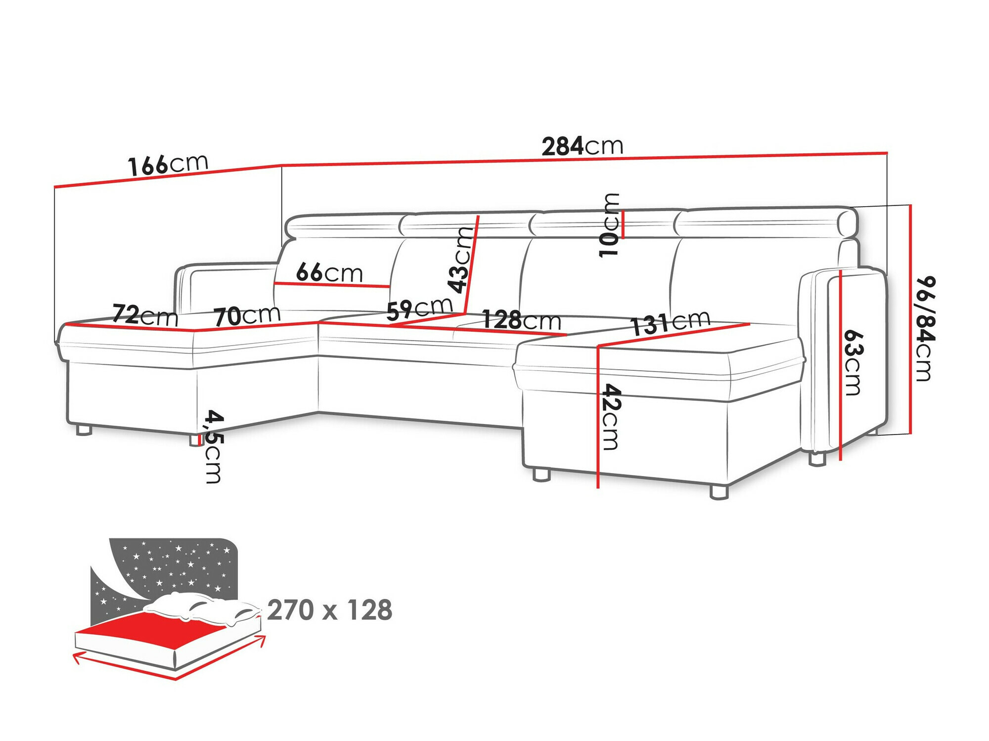 Ugaona garnitura Temple 130 (Enjoy New 24)