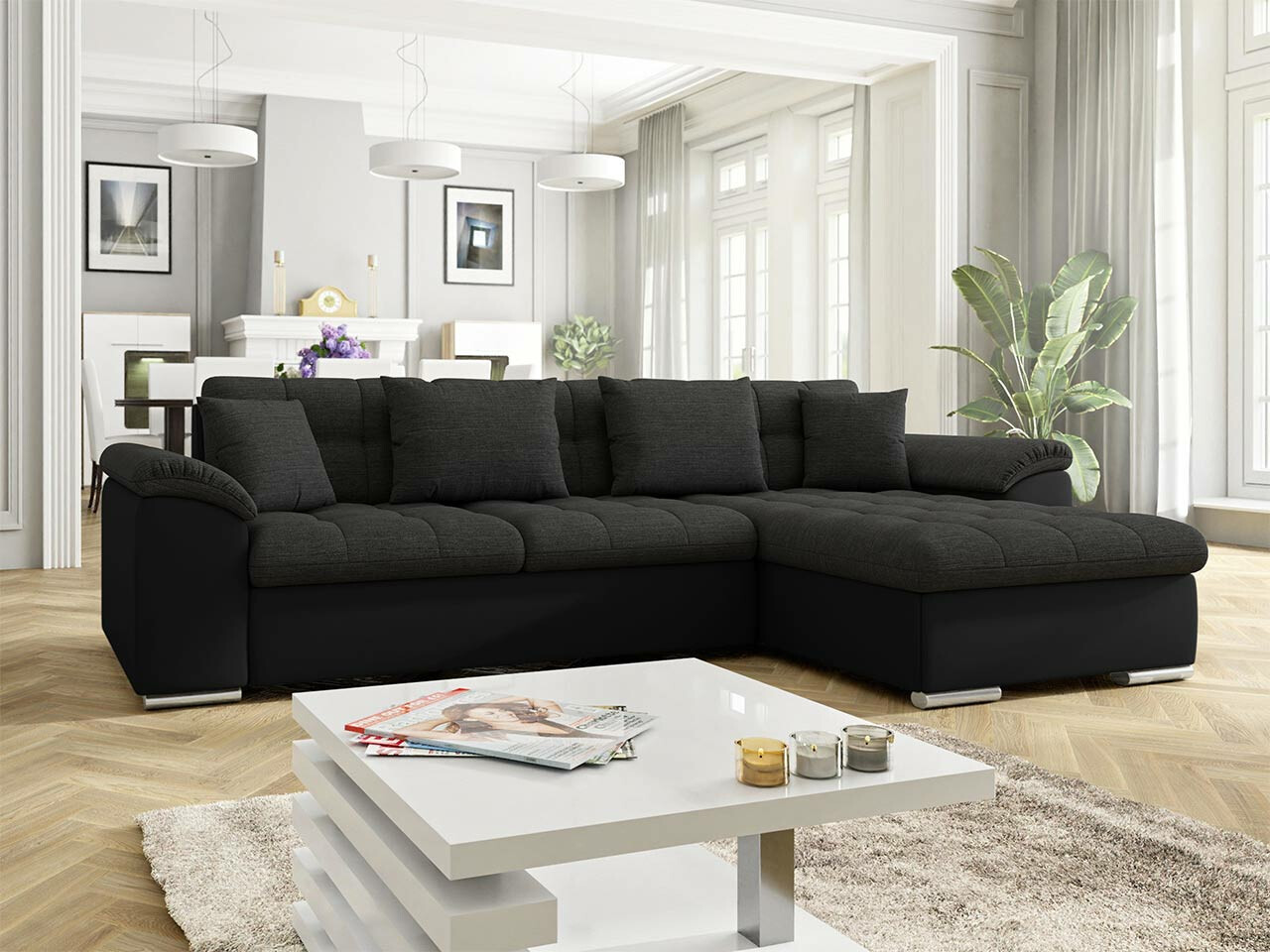 Ugaona sofa Comfivo 107 (Soft 011 + Soul 20)