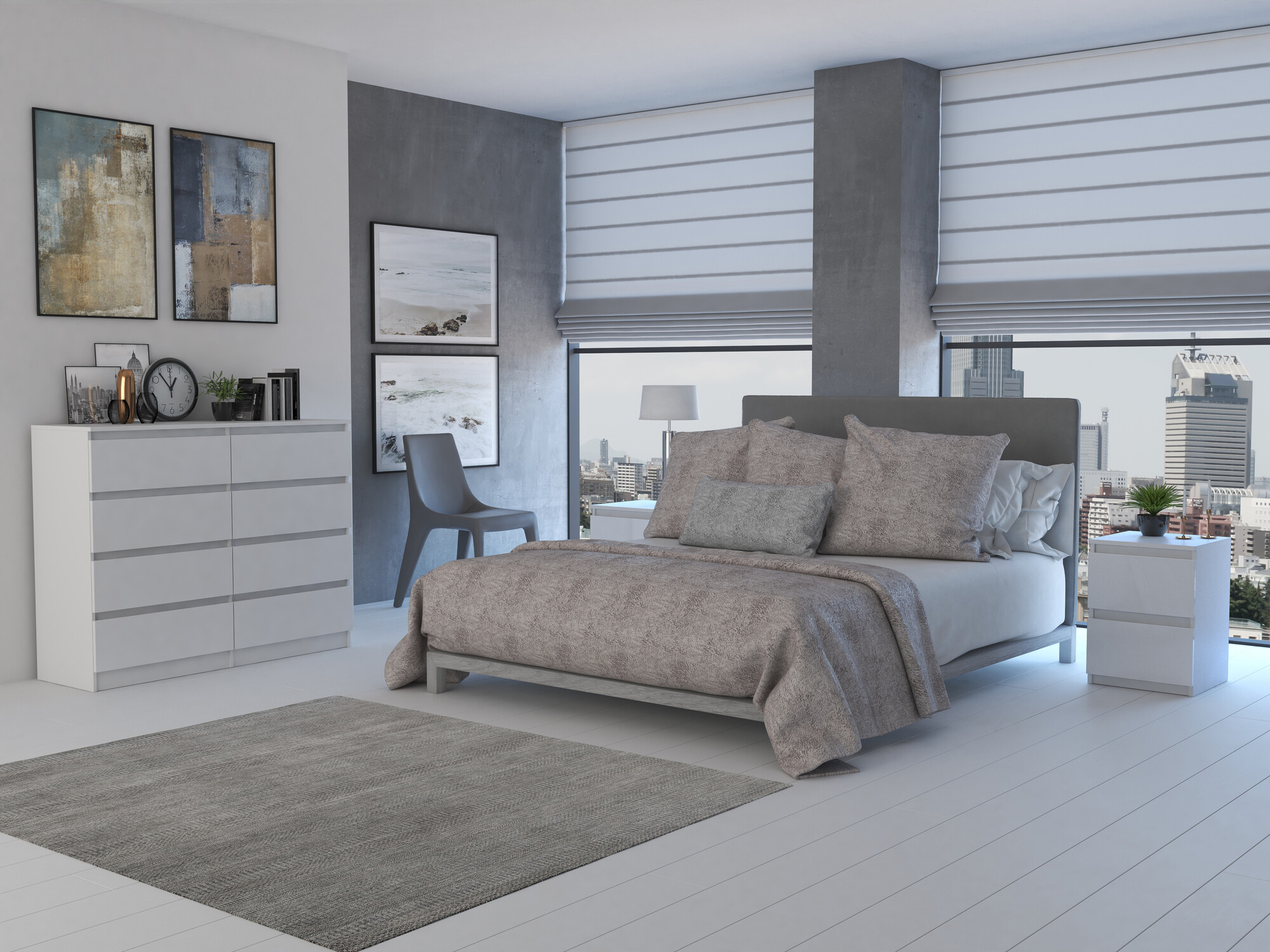 Komoda Elbvelu 101 (Belo)