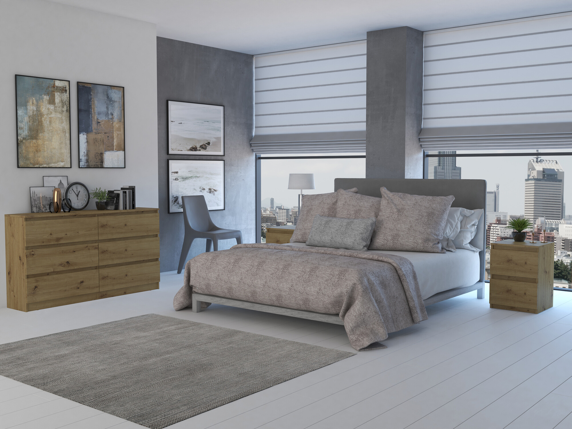 Komoda Elbvelu 102 (Artisan hrast)