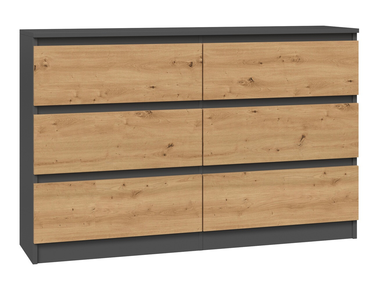 Komoda Elbvelu 103 (Antricit (ugalj) + Zanatski hrast)