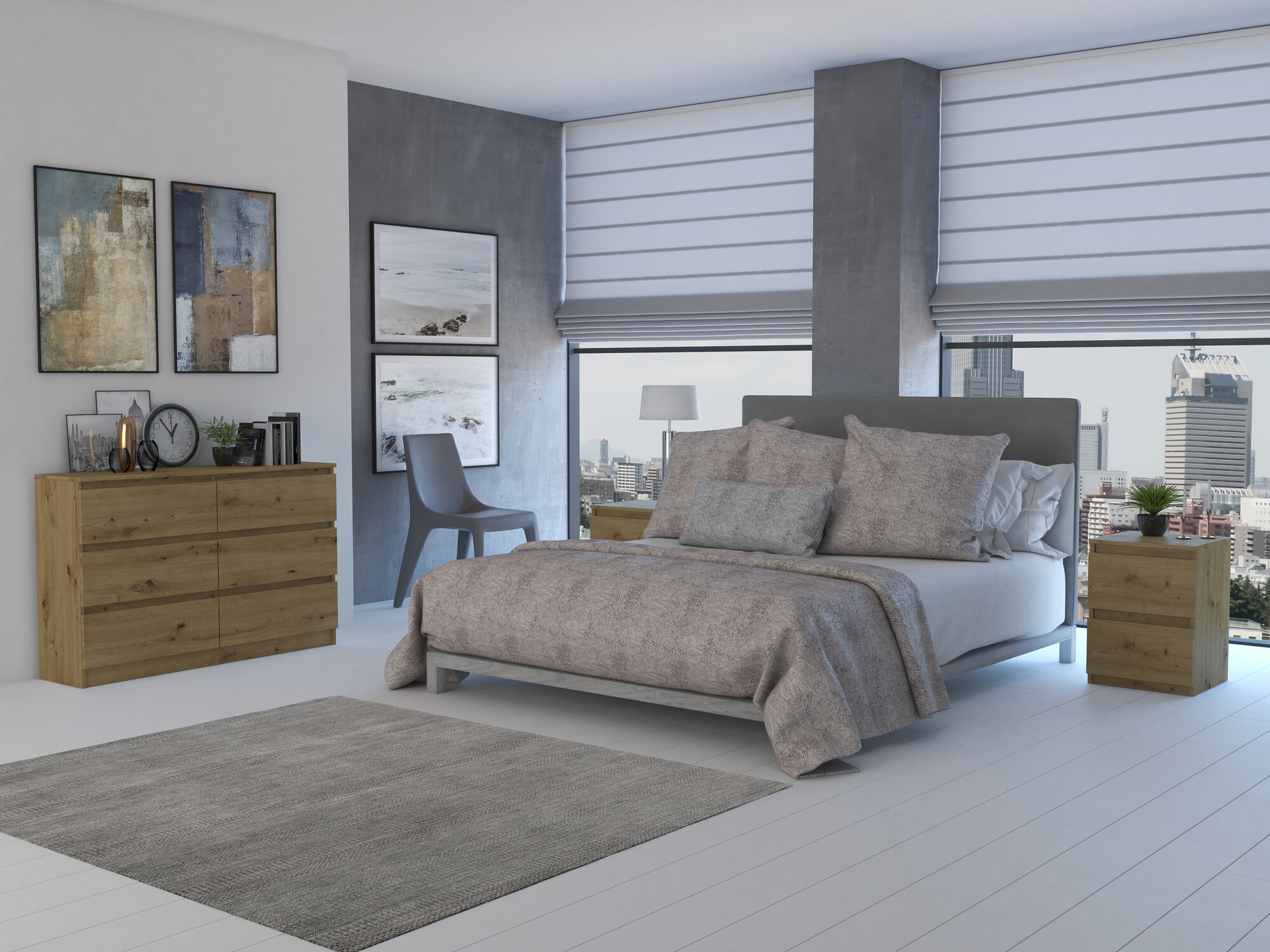 Komoda Elbvelu 103 (Artisan hrast)