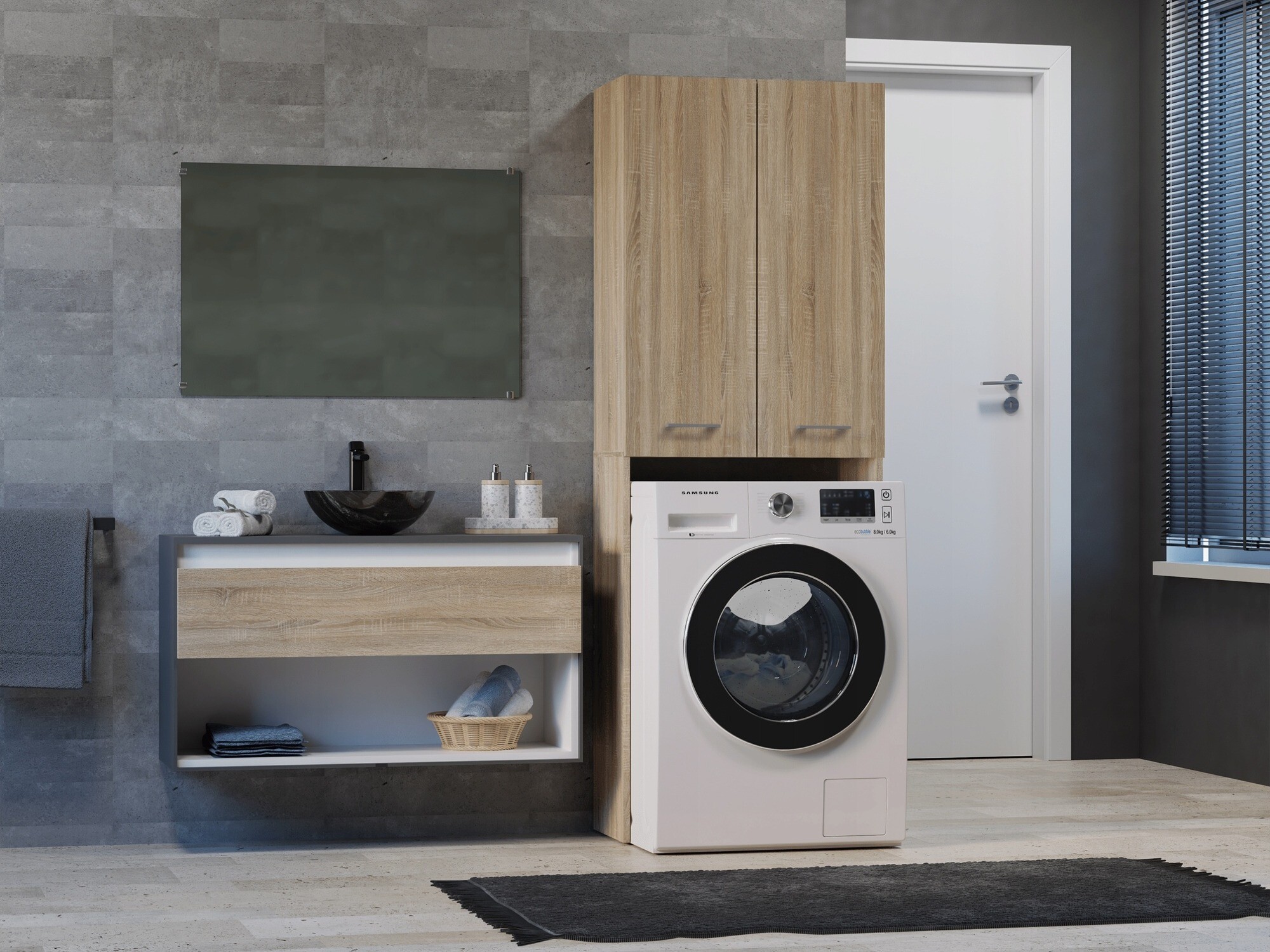 Polica za kupatilo Balelbo 103 (Sonoma hrast)