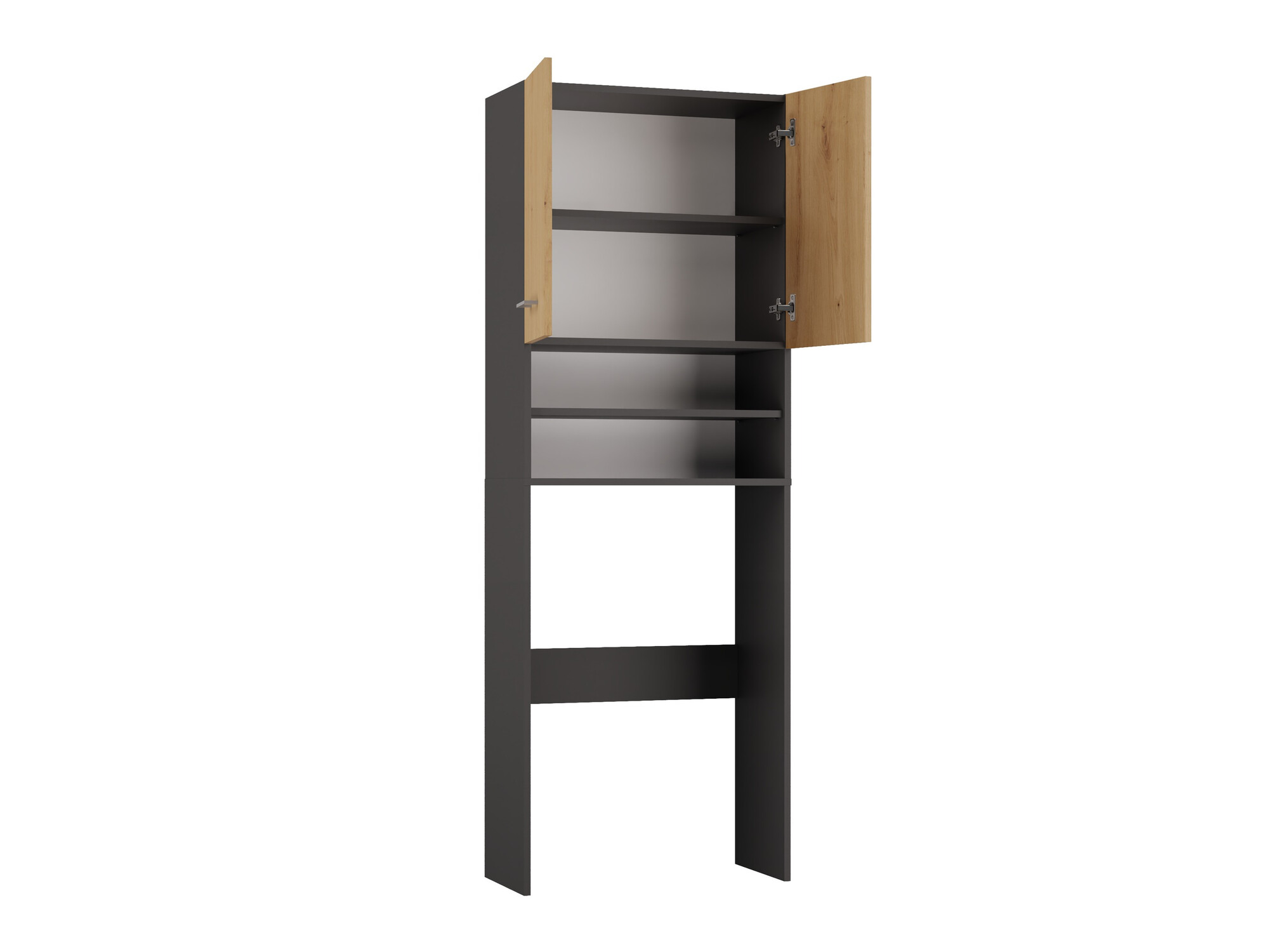 Polica za kupatilo Balelbo 104 (Antracit + Artisan hrast)