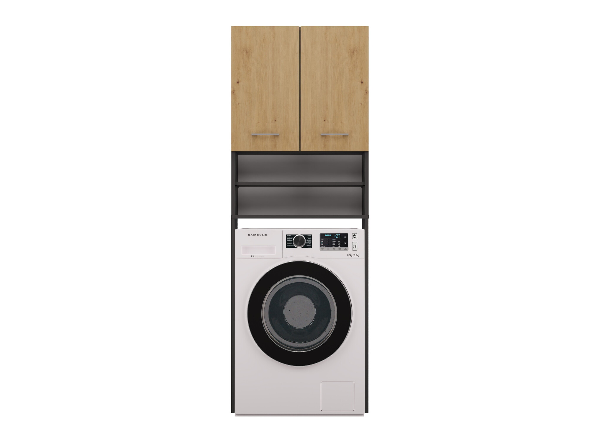 Polica za kupatilo Balelbo 104 (Antracit + Artisan hrast)