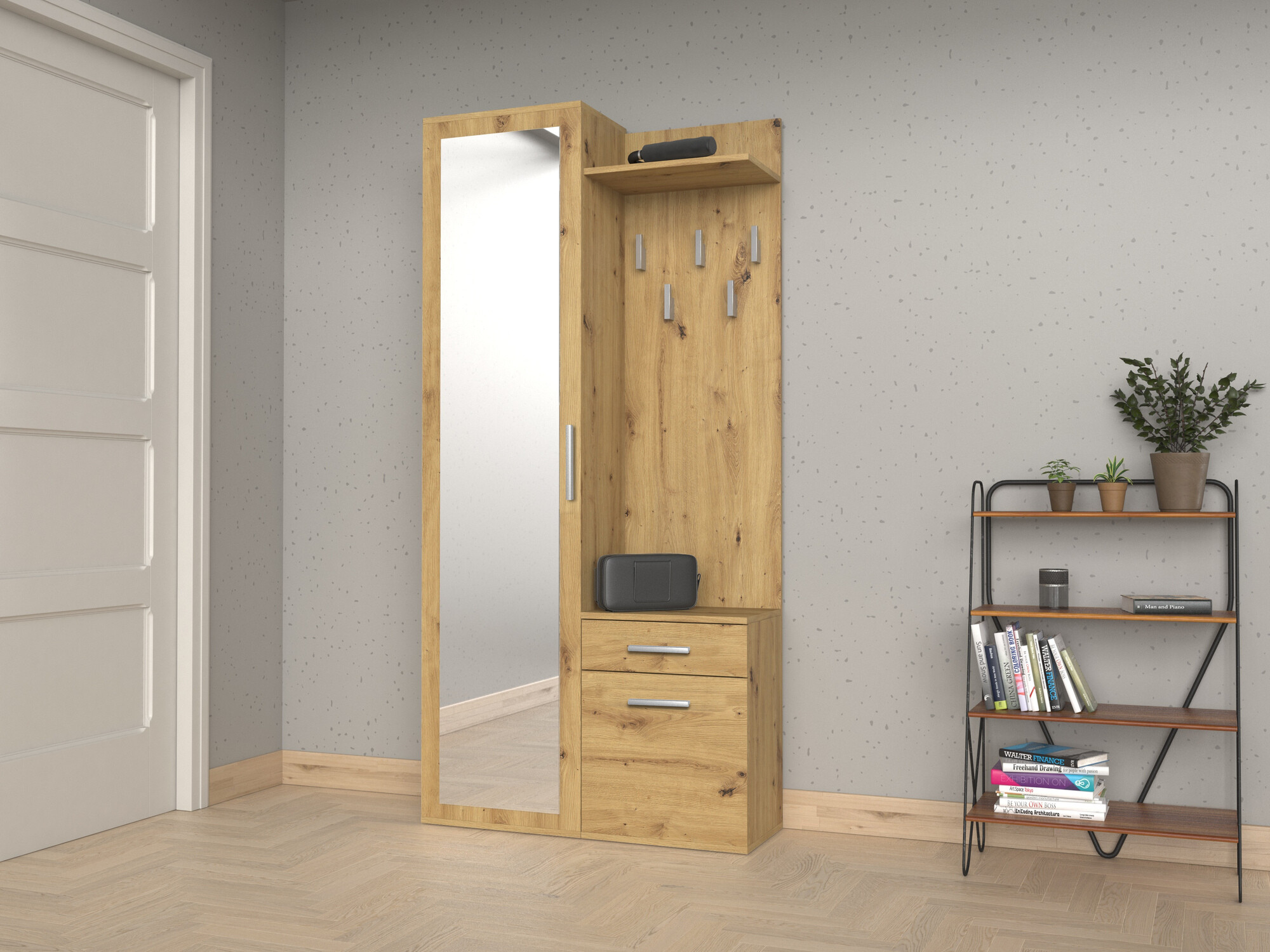 Set za hodnik Mandeville 126 (Artisan hrast)