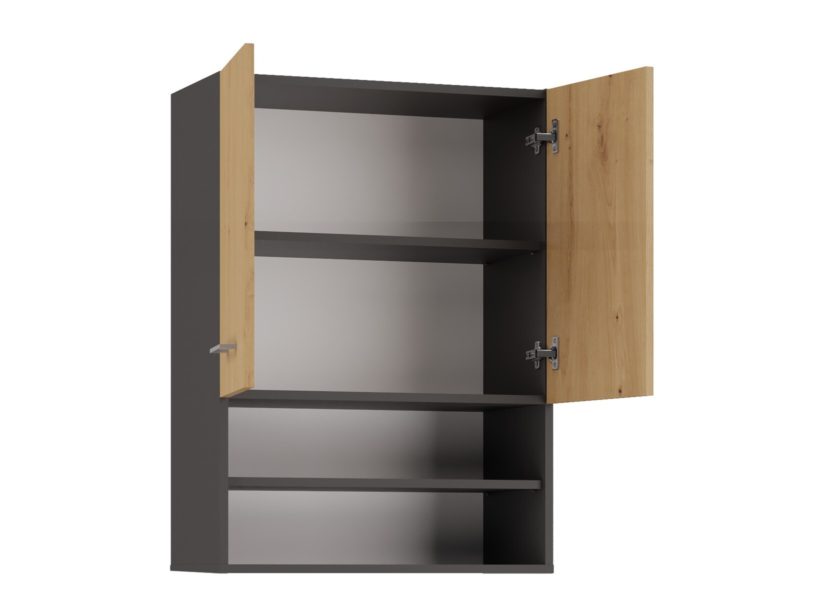 Zidni ormarić za kupatilo Balelbo 106 (Antracit + Artisan hrast)