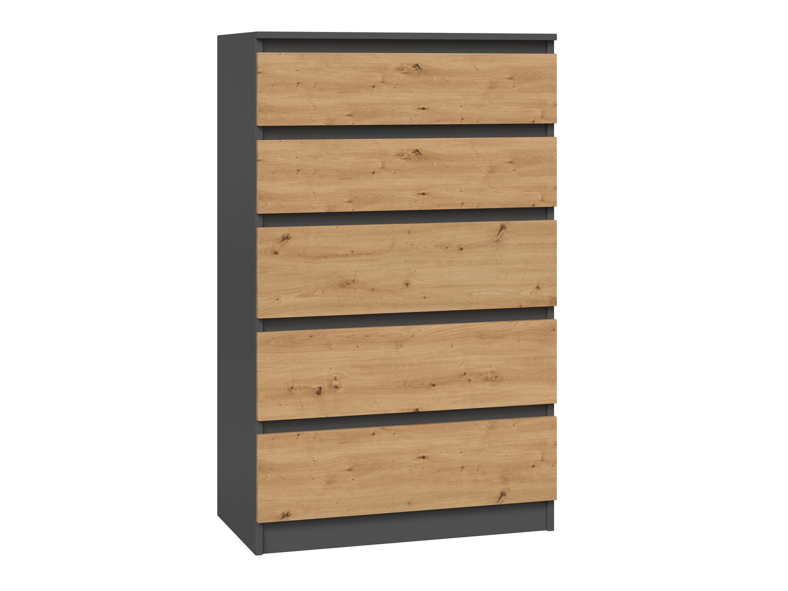 Komoda Elbvelu 104 (Antracit + Artisan hrast)