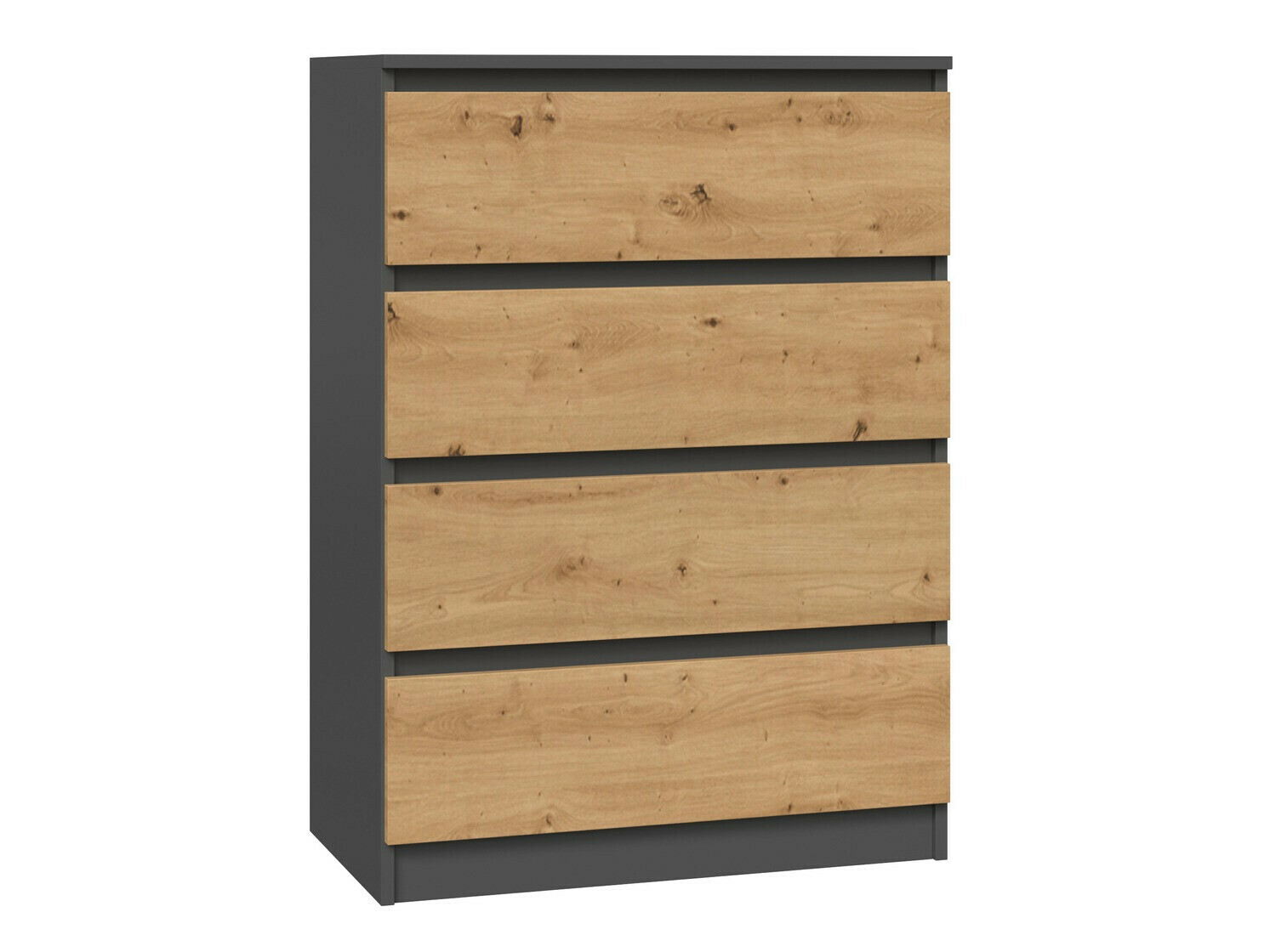 Komoda Elbvelu 105 (Antracit + Artisan hrast)