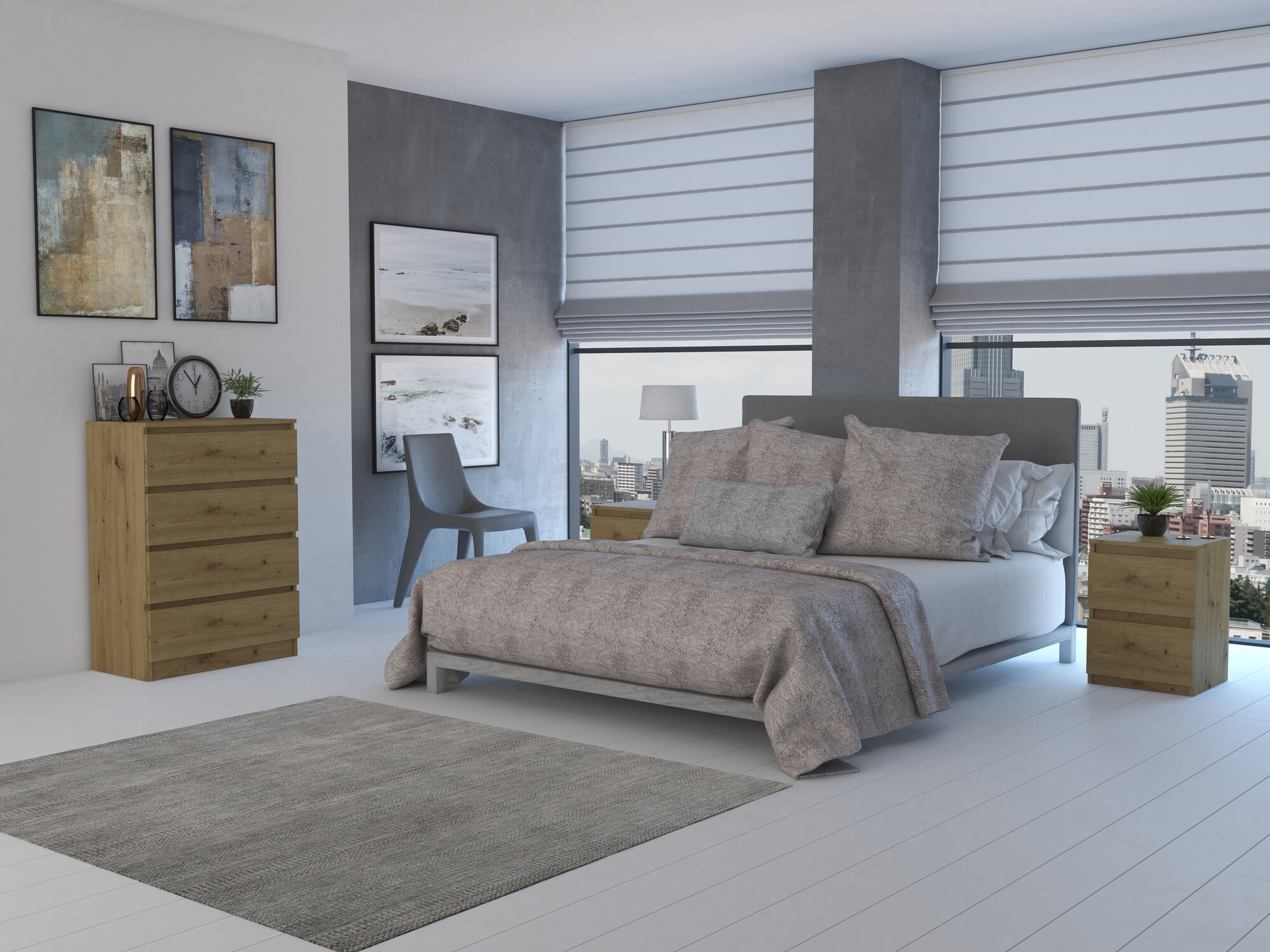 Komoda Elbvelu 105 (Zanatski hrast)