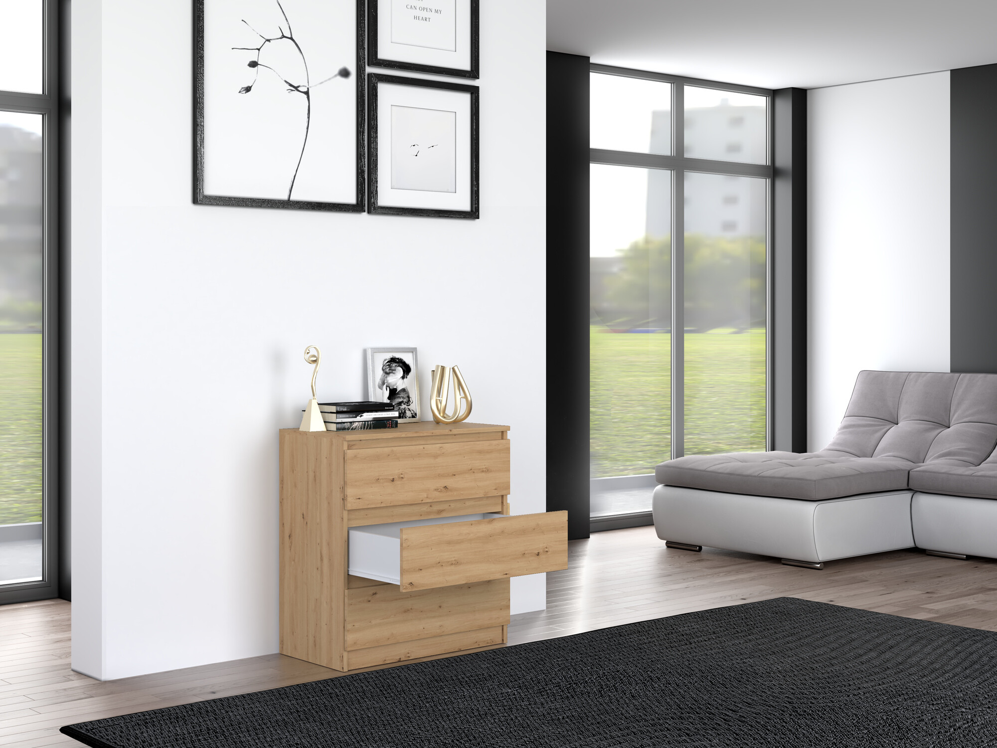 Komoda Elbvelu 106 (Zanatski hrast)