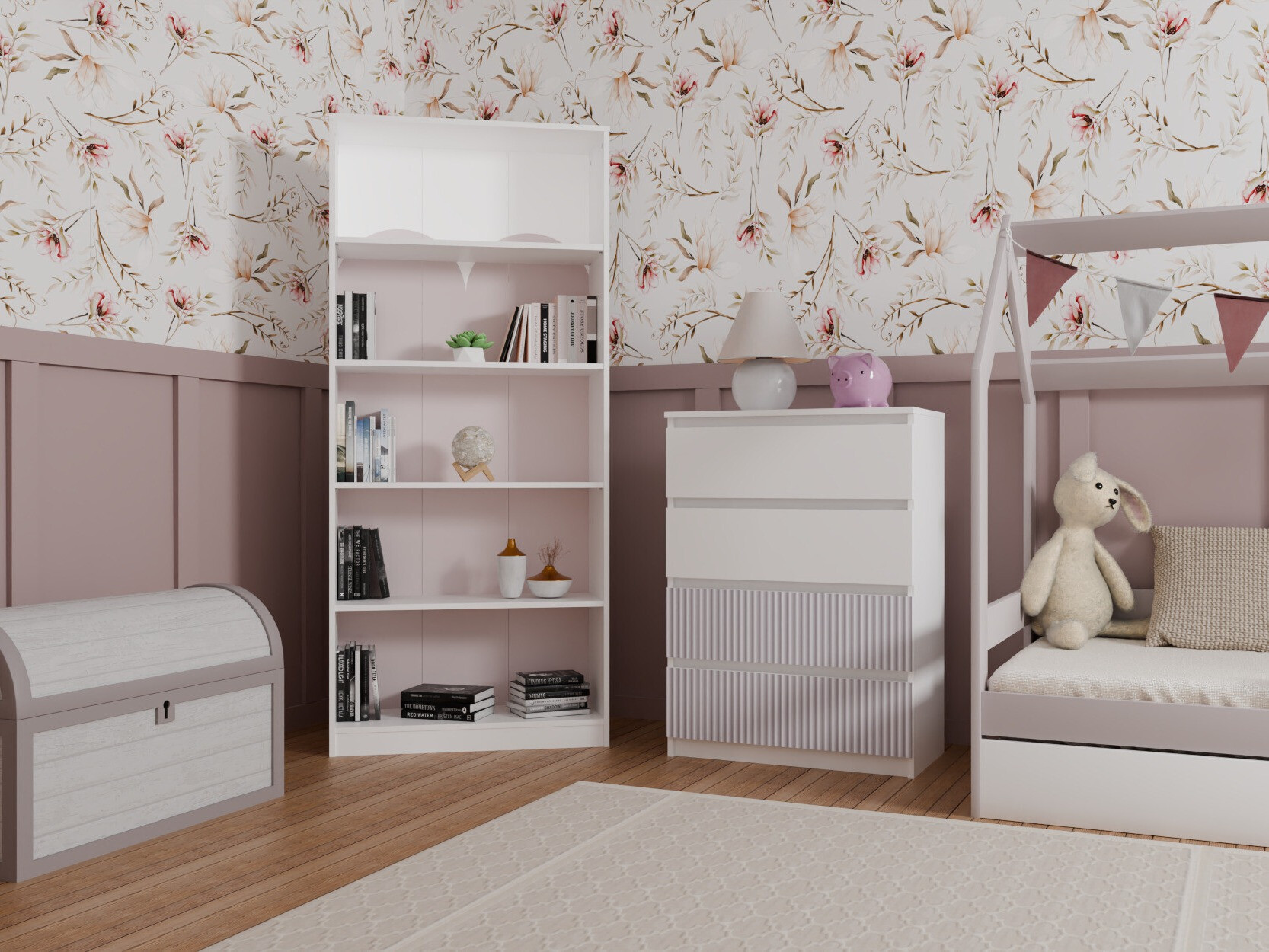 Komoda Mortore 101 (Ružičasta)