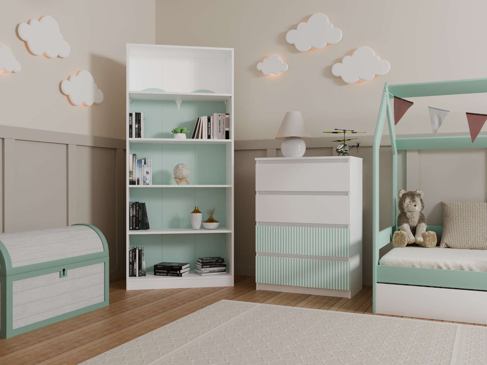 Komoda Mortore 101 (Svetla menta)