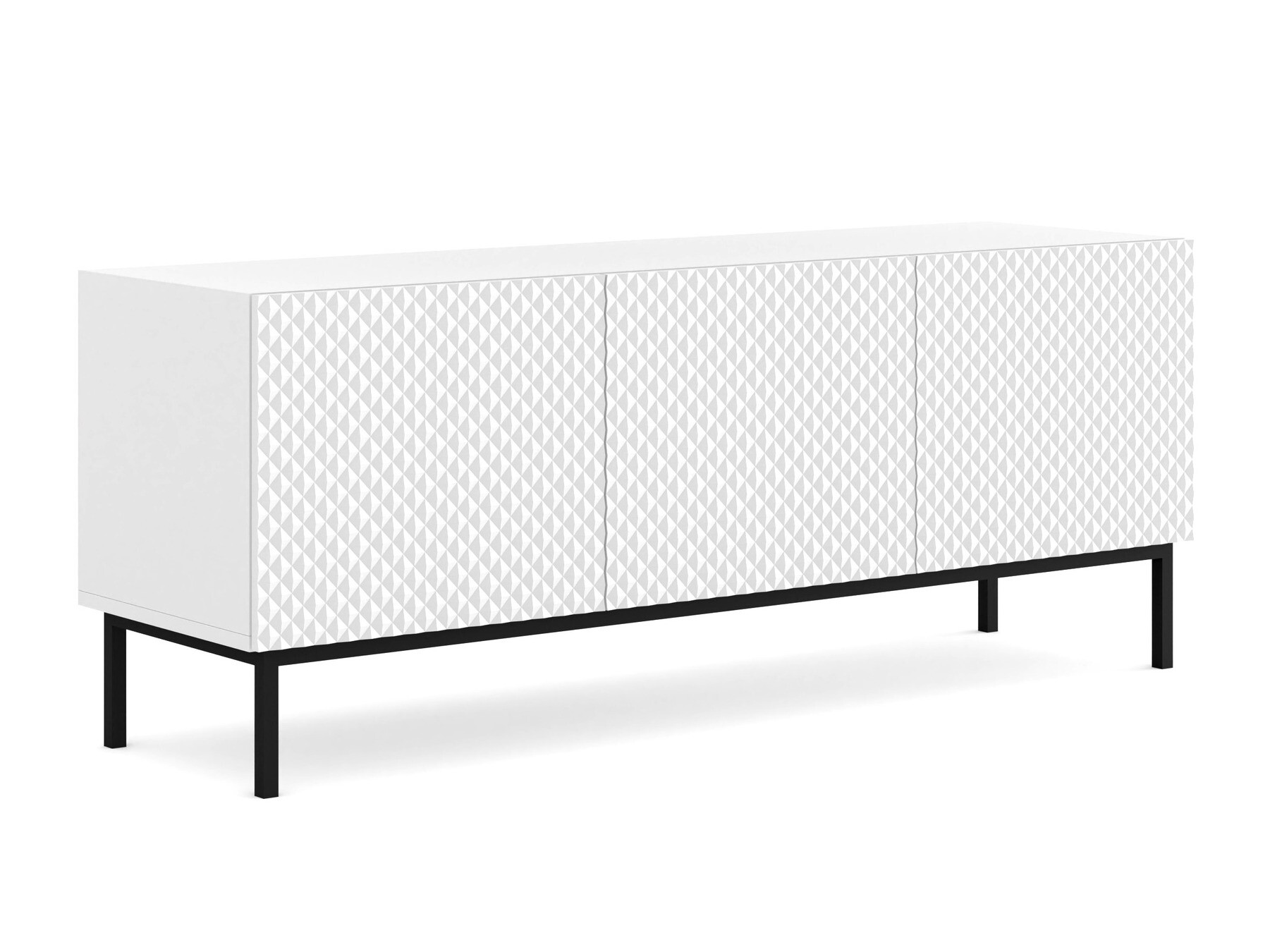 TV komoda Odelomu 101 (Belo + Sjajno belo)