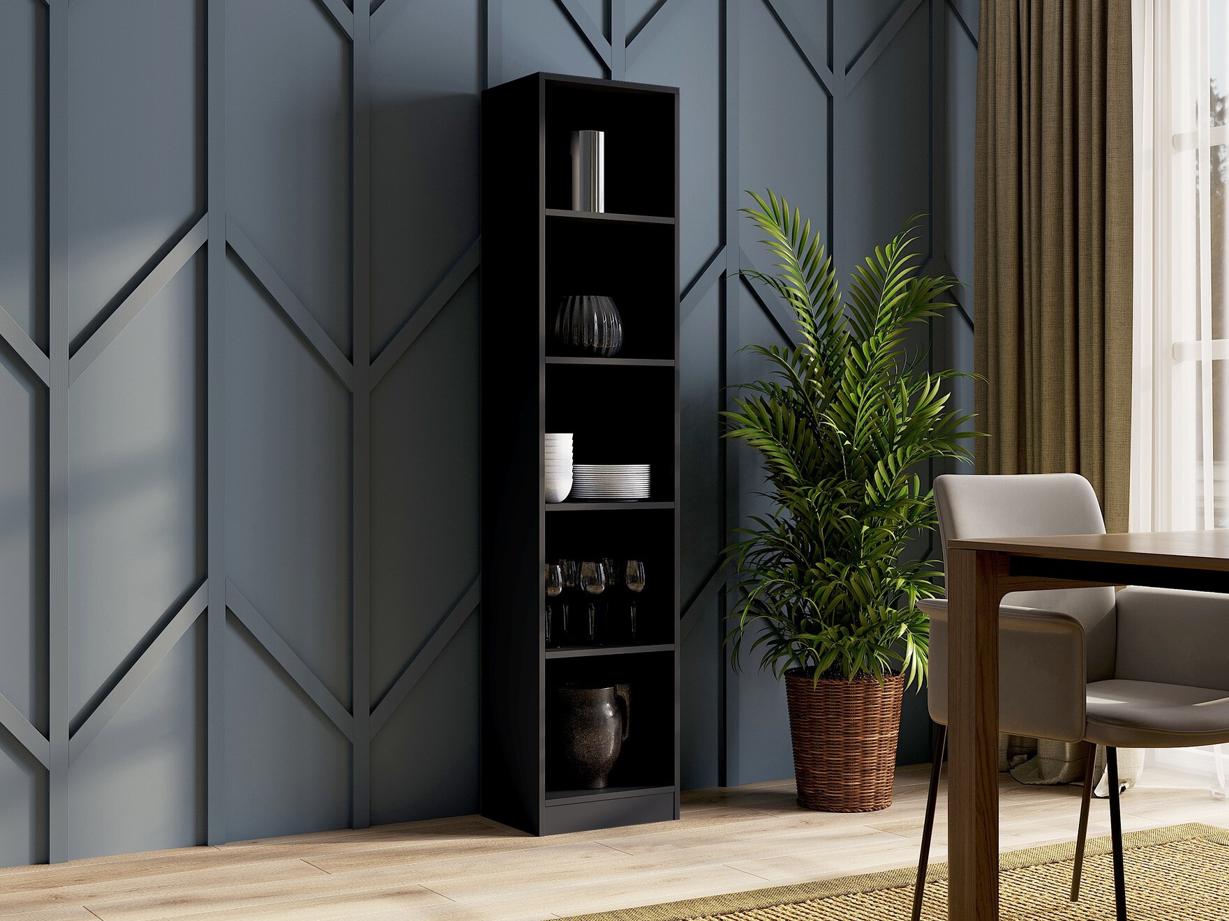 Polica Mandeville 183 (Crno)