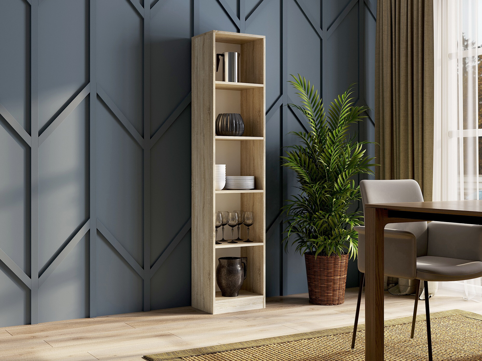 Polica Mandeville 183 (Sonoma hrast)