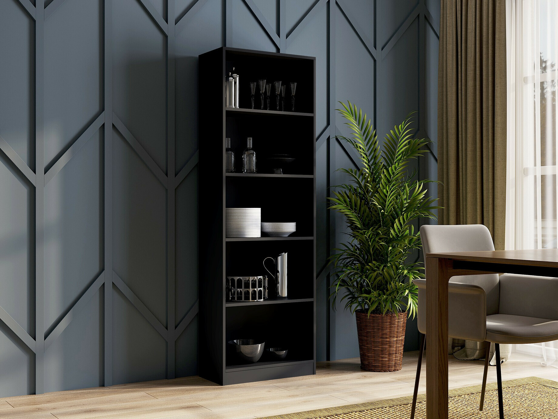 Polica Mandeville 191 (Crno)