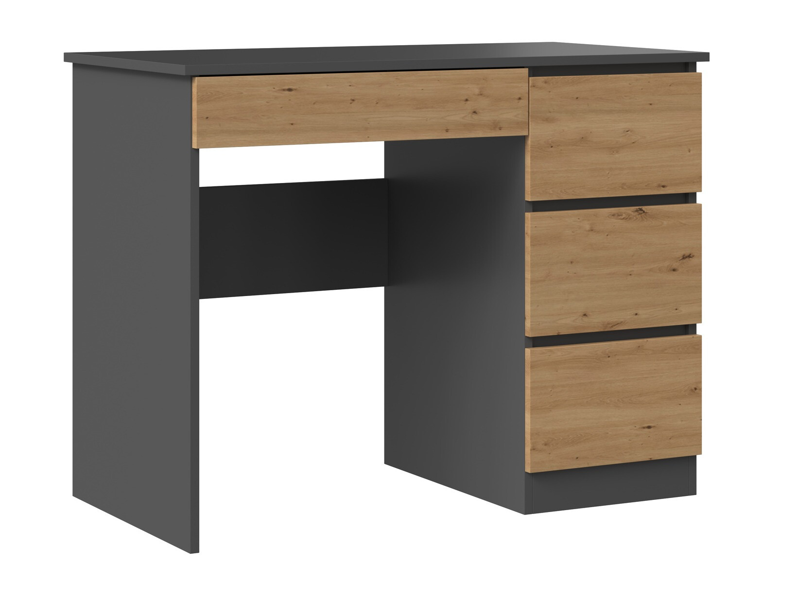 Kancelarijski sto Elbvelu 108 (Antracit + Artisan hrast)