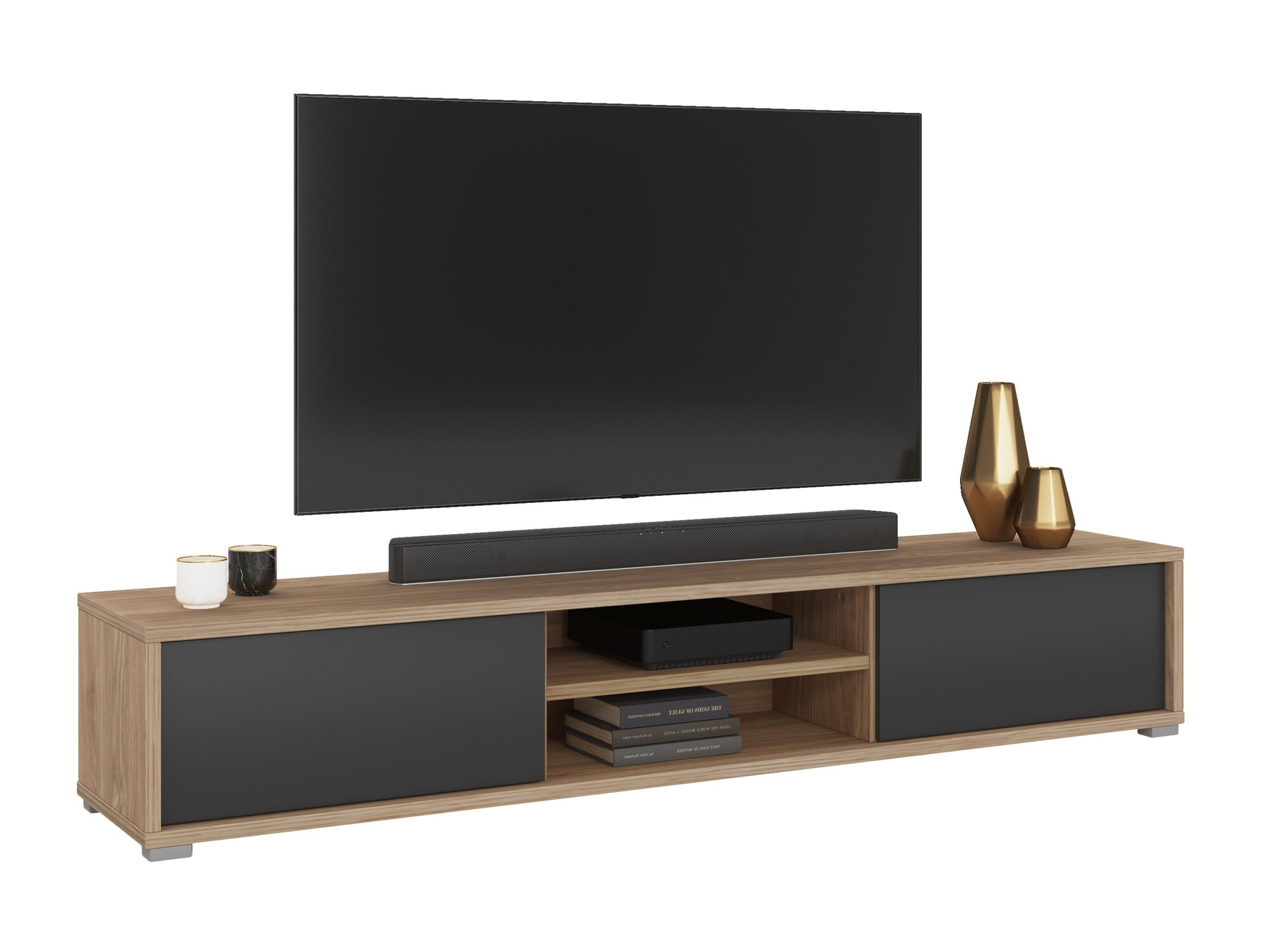 TV komoda Austin 326 (Hrast + Antracit)