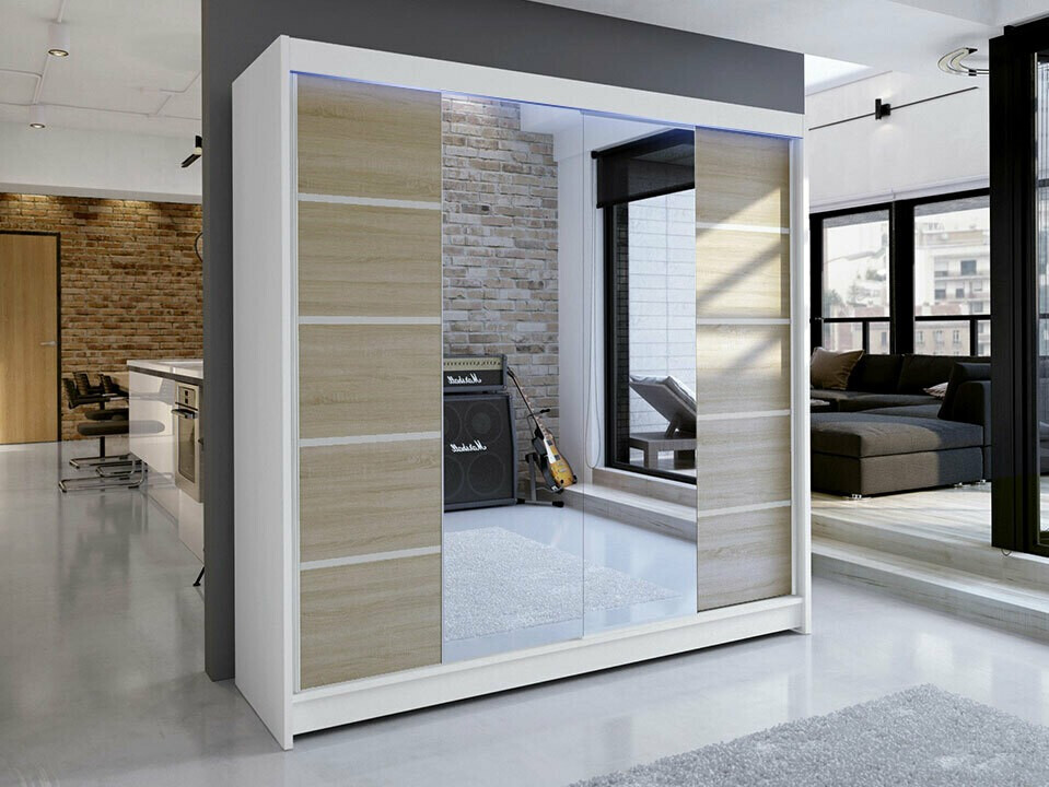 Ormar Closico 154 (Belo + Sonoma hrast)