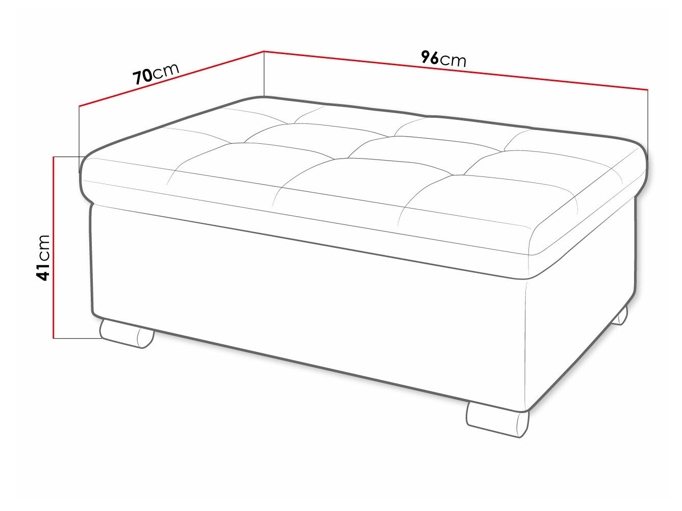 Tapacirana klupa Comfivo 118 (Soft 011 + Soul 20)