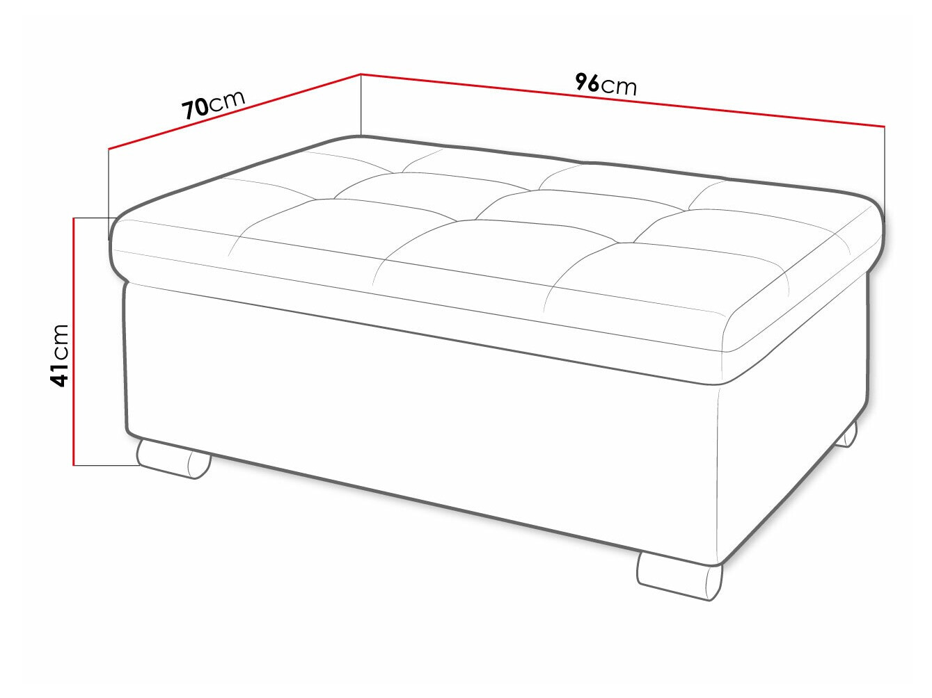 Tapacirana klupa Comfivo 118 (Soft 017 + Soul 20)