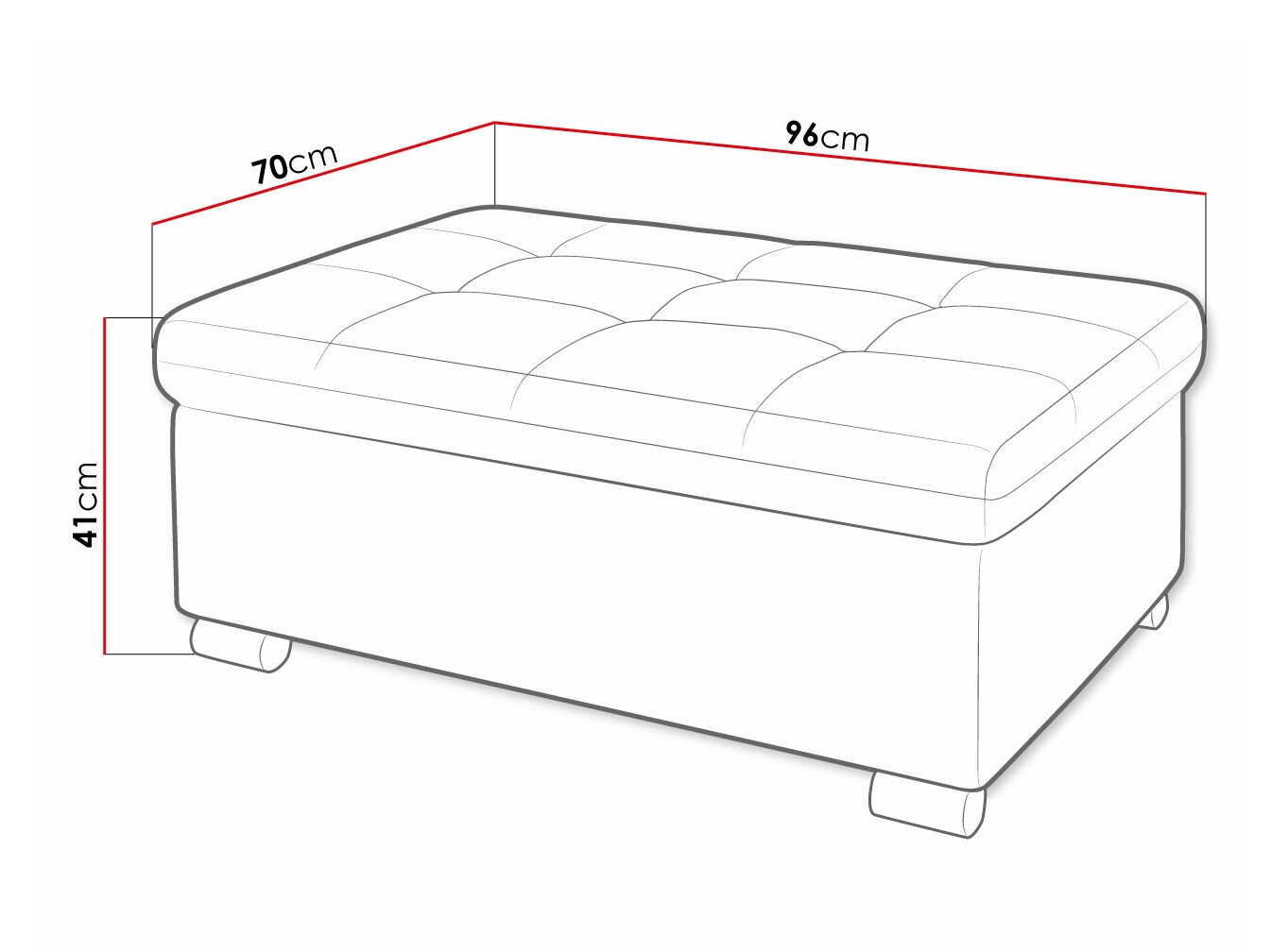 Tapacirana klupa Comfivo 118 (Soul 20 + Soul 13)