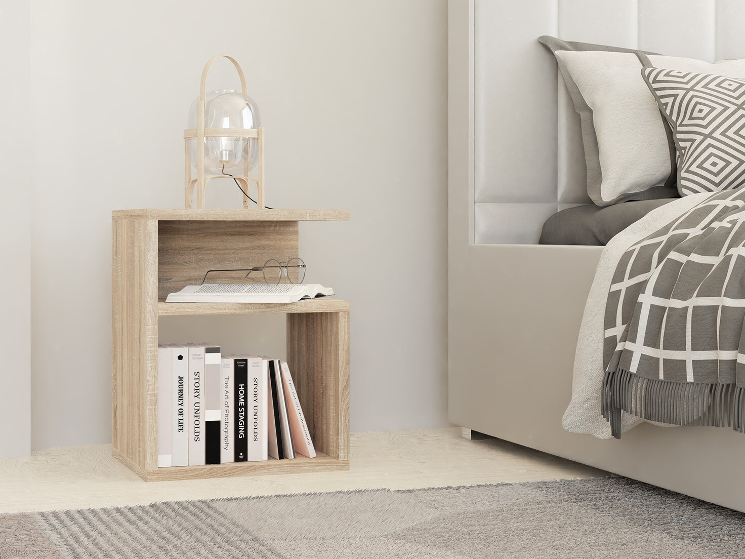 Noćni ormarić Mandeville 202 (Sonoma hrast)