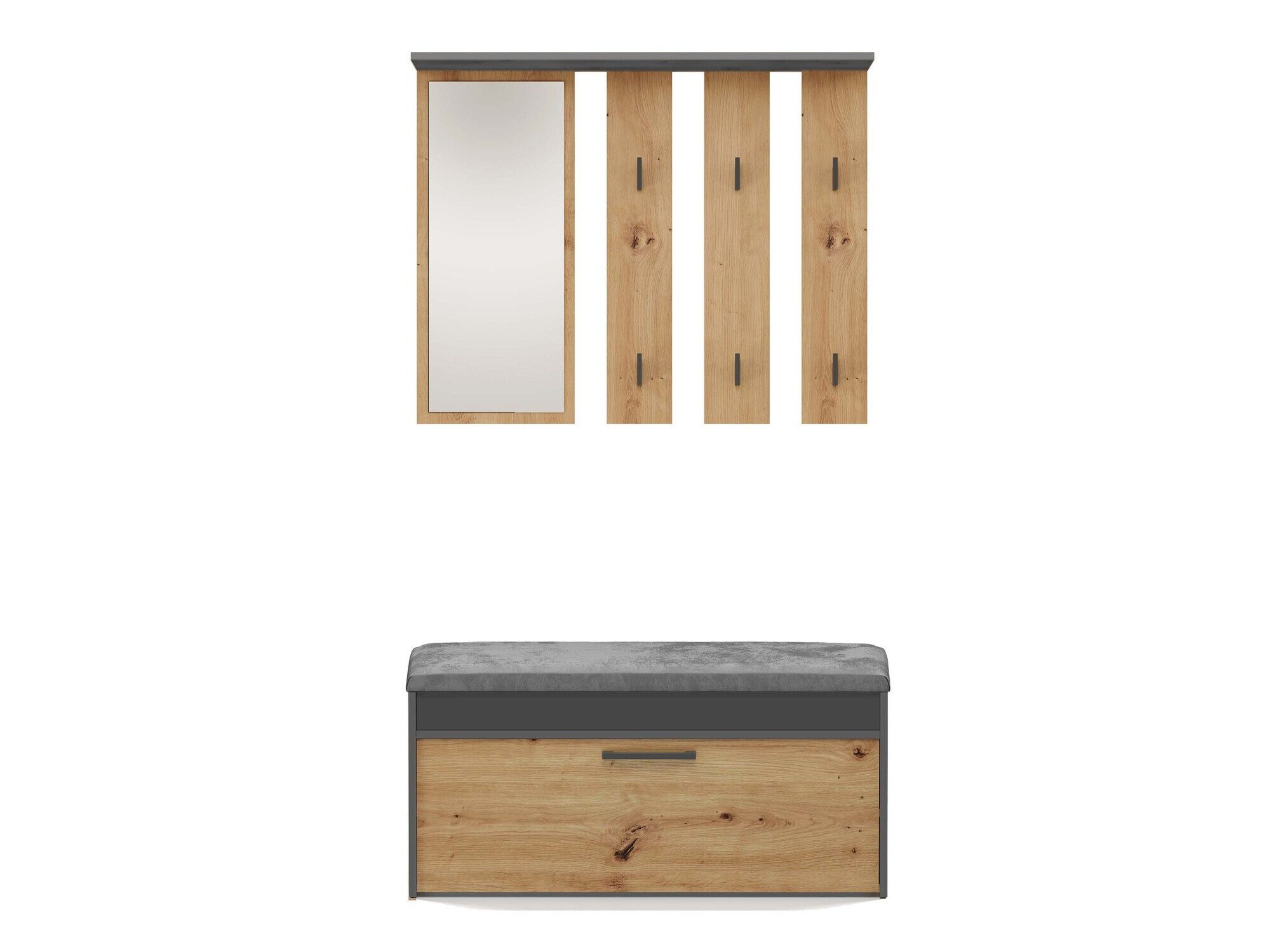 Set za hodnik Mandeville 218 (Antricit (ugalj) + Zanatski hrast)