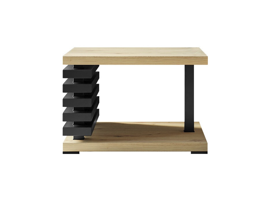 Stočić za kafu Goodyear 123 (Zanatski hrast + Crno)